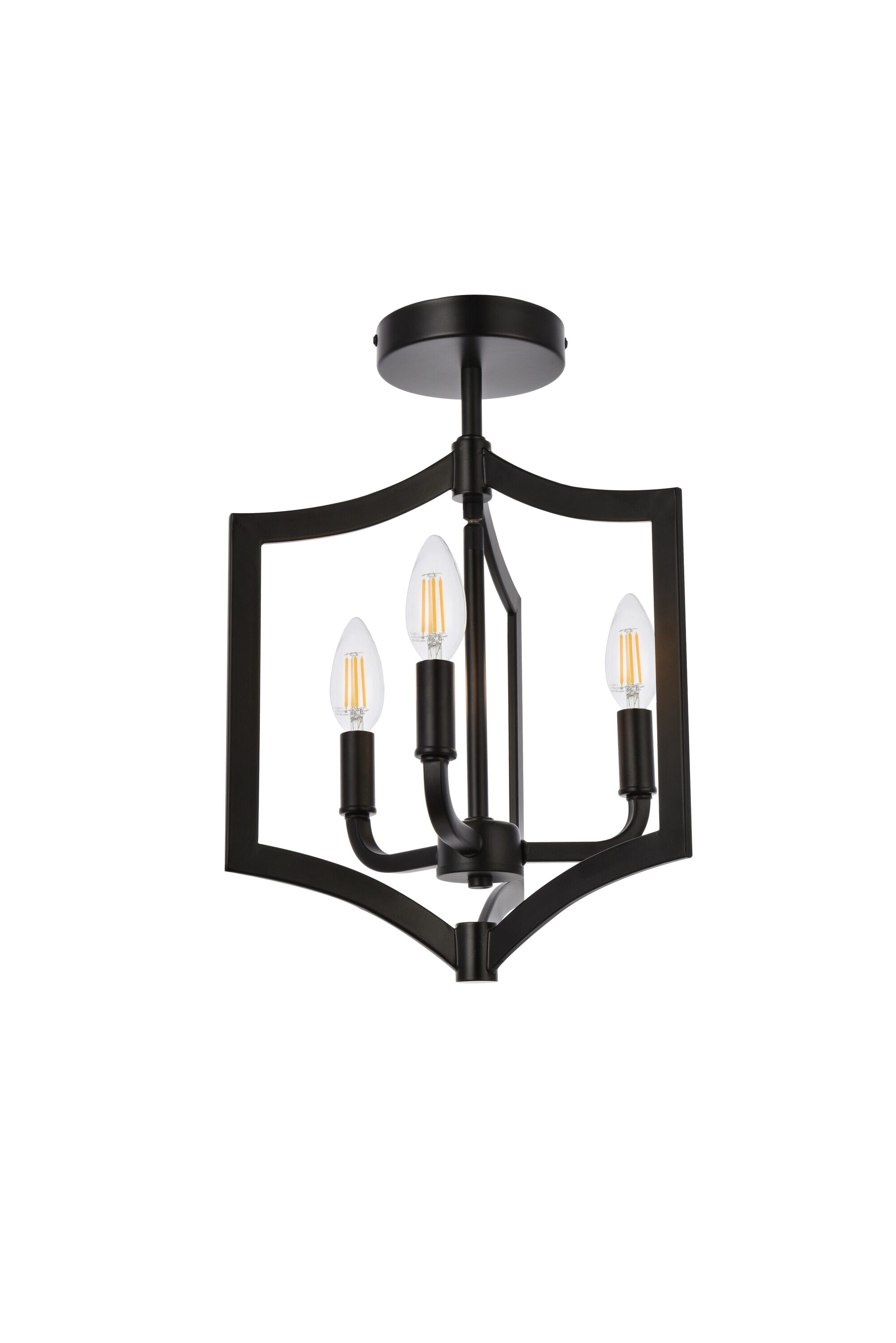 Elegant Decor HFDL21201F12BK flushmounts - View #7