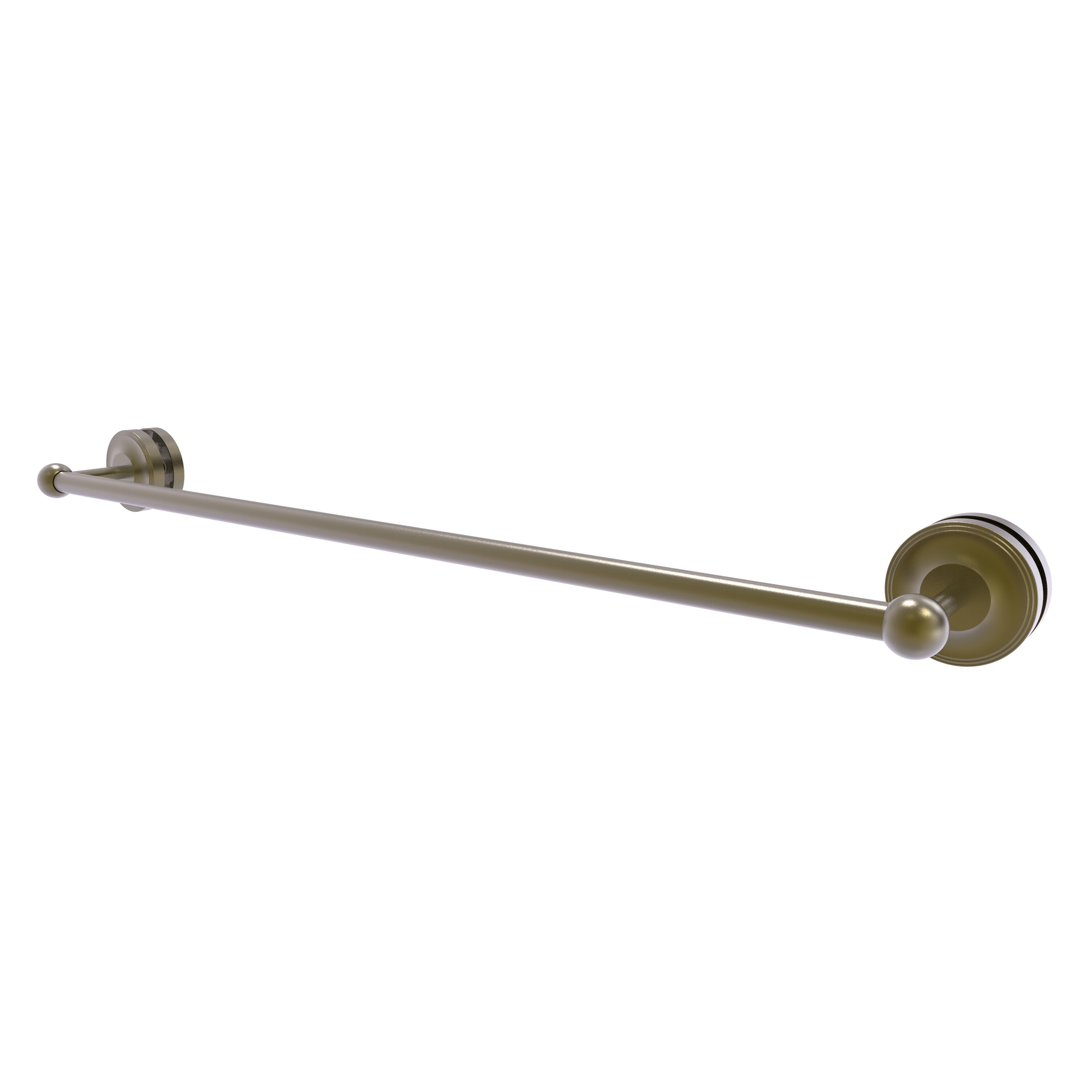 Allied Brass Prestige Regal 30-in Antique Brass Wall Mount Single Towel Bar  in the Towel Bars department at
