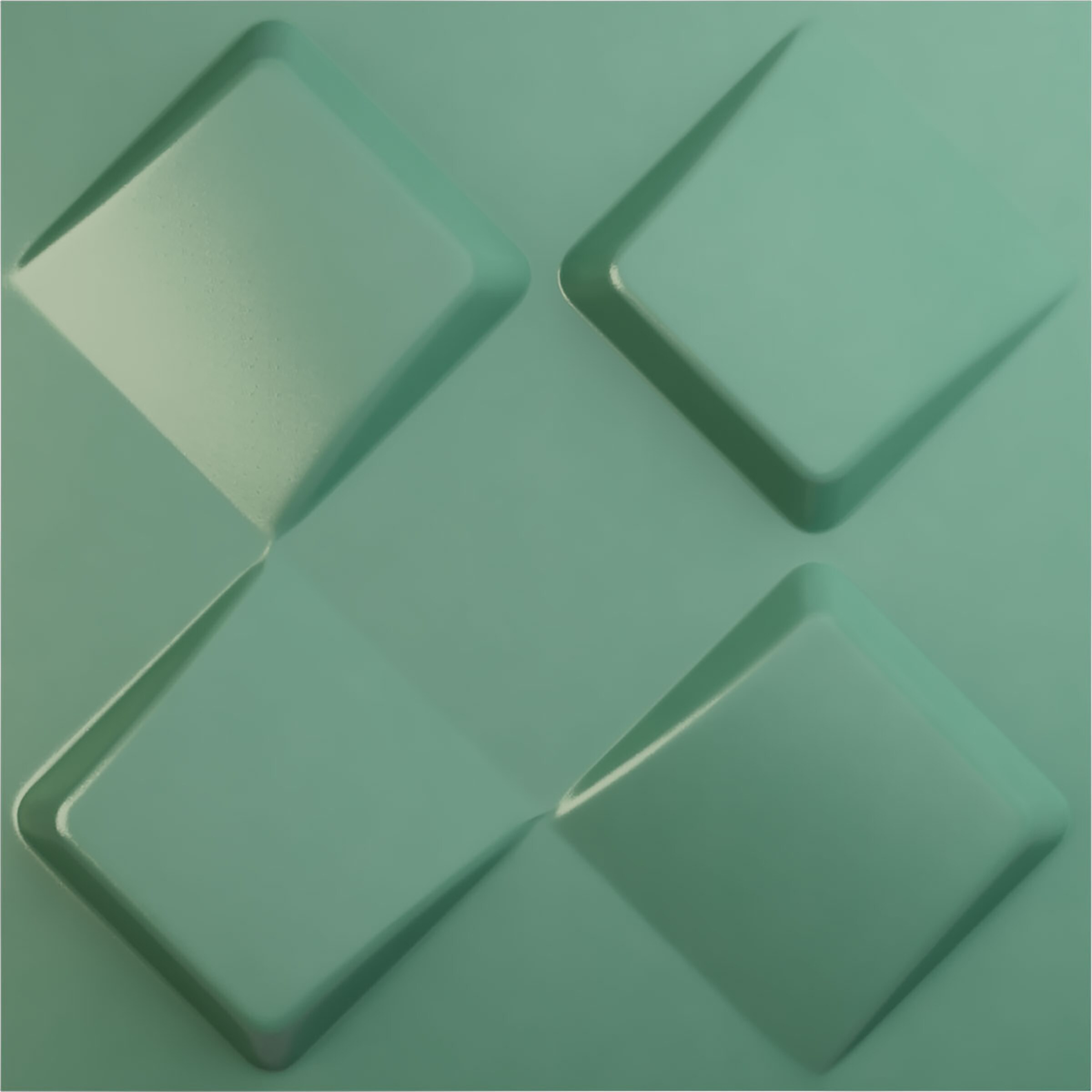 Ekena Millwork WP20X20BYFSM-CASE-12 19-5/8-in x 19-5/8-in Embossed Paintable/Stainable Green PVC Wall Panel ( 12 -Pack, Covers 32.04-sq ft )