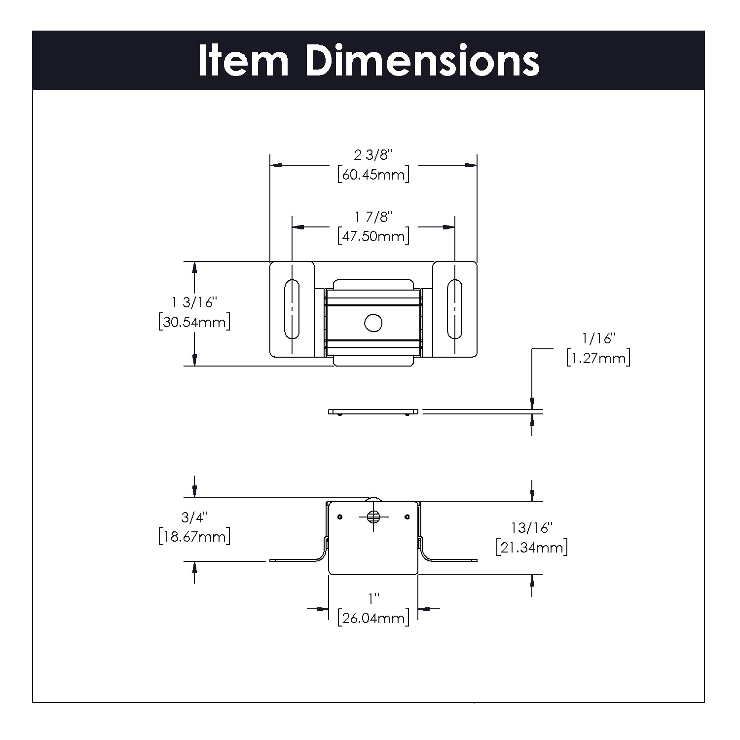 Hickory Hardware P149-2C-25B Cabinet-Latches - View #5
