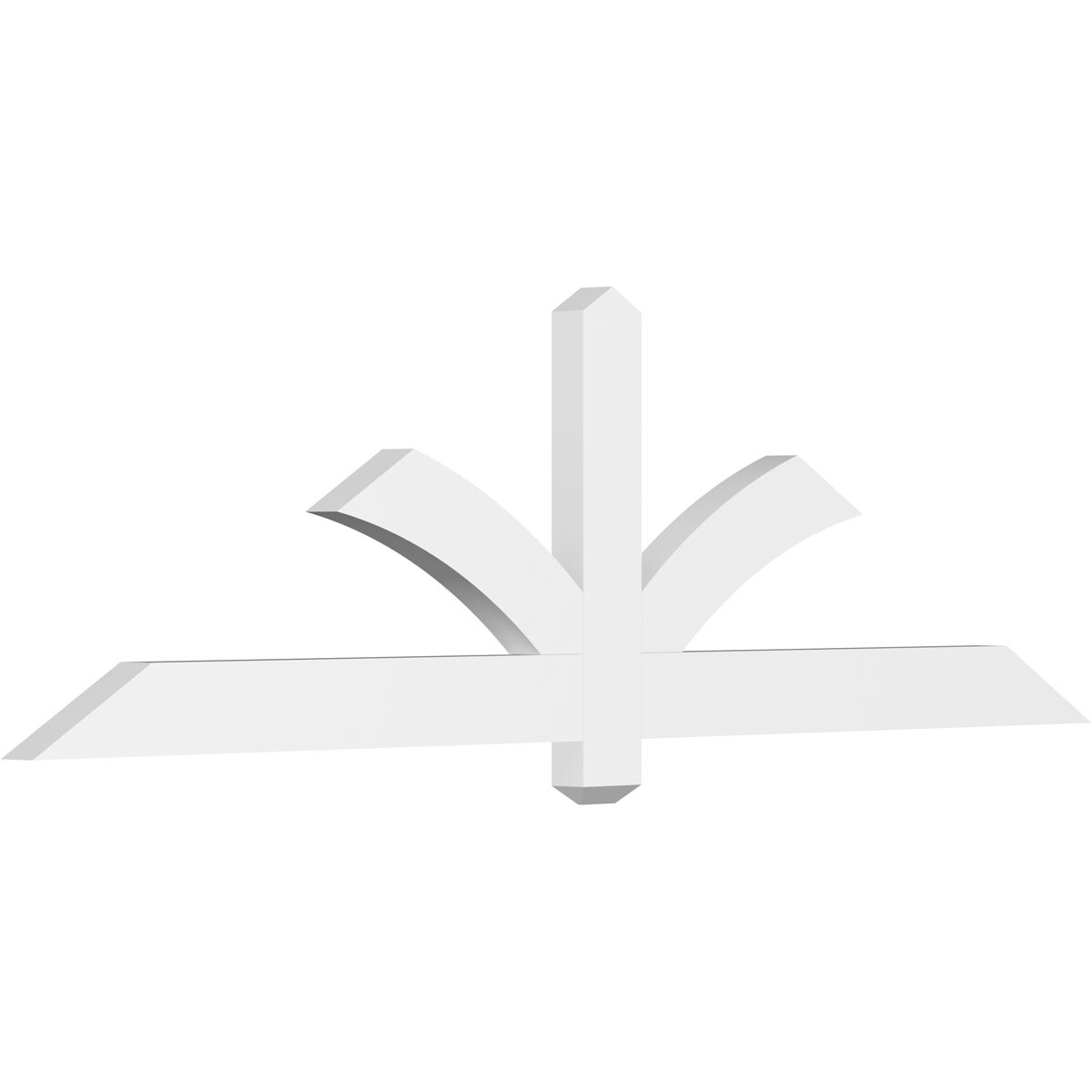 Ekena Millwork GBP072X21X0204RED00 Redmond White PVC Gable bracket