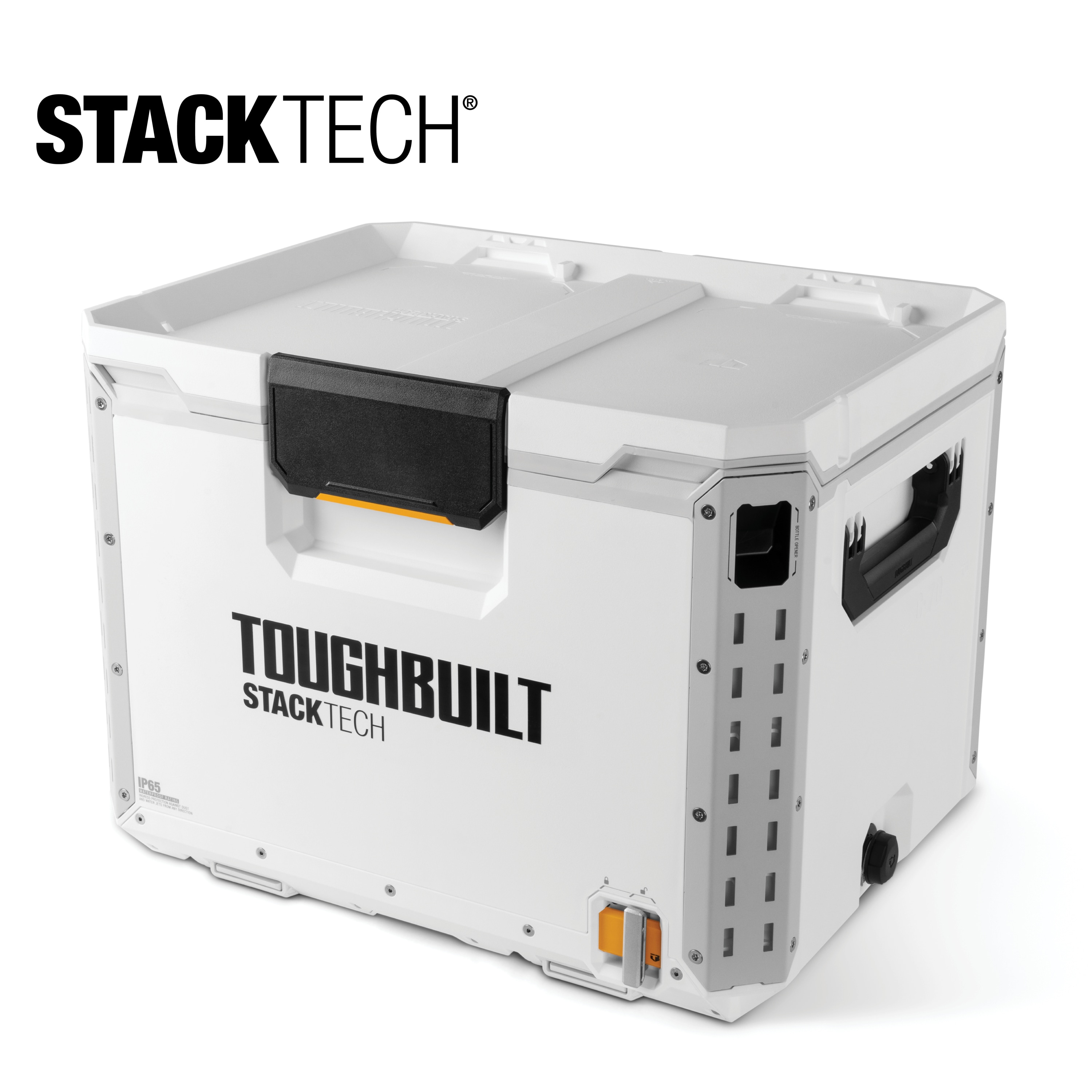 TOUGHBUILT STACKTECH XL White 38-Quart Insulated Chest Cooler in 
