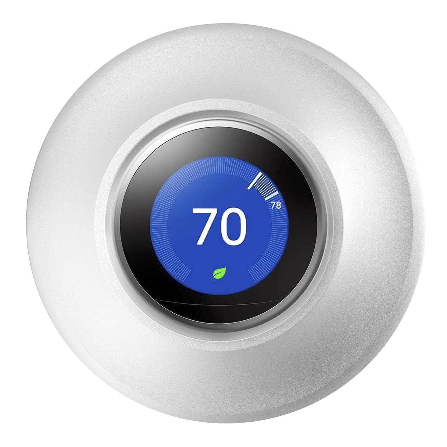 Afoxsos Metal Nest Learning Thermostat Wall Plate Compatible with Nest Learning Thermostat 3rd 2nd 1st Generation Silver Wall Plate Only #LAF0819F456