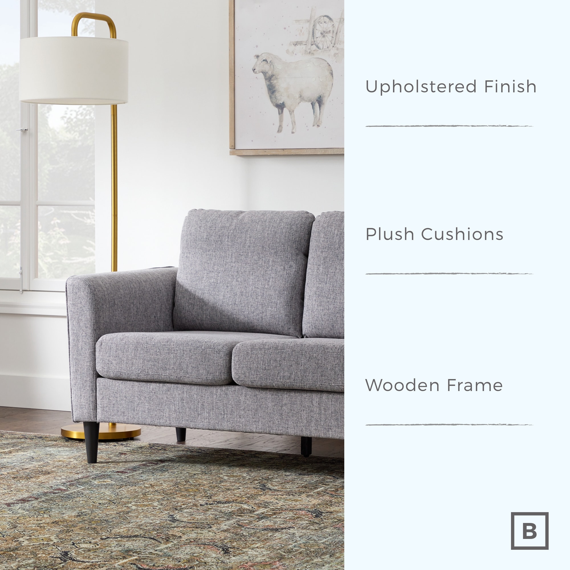 Brookside BS0009LVS00GR Sofas-Loveseats - View #2