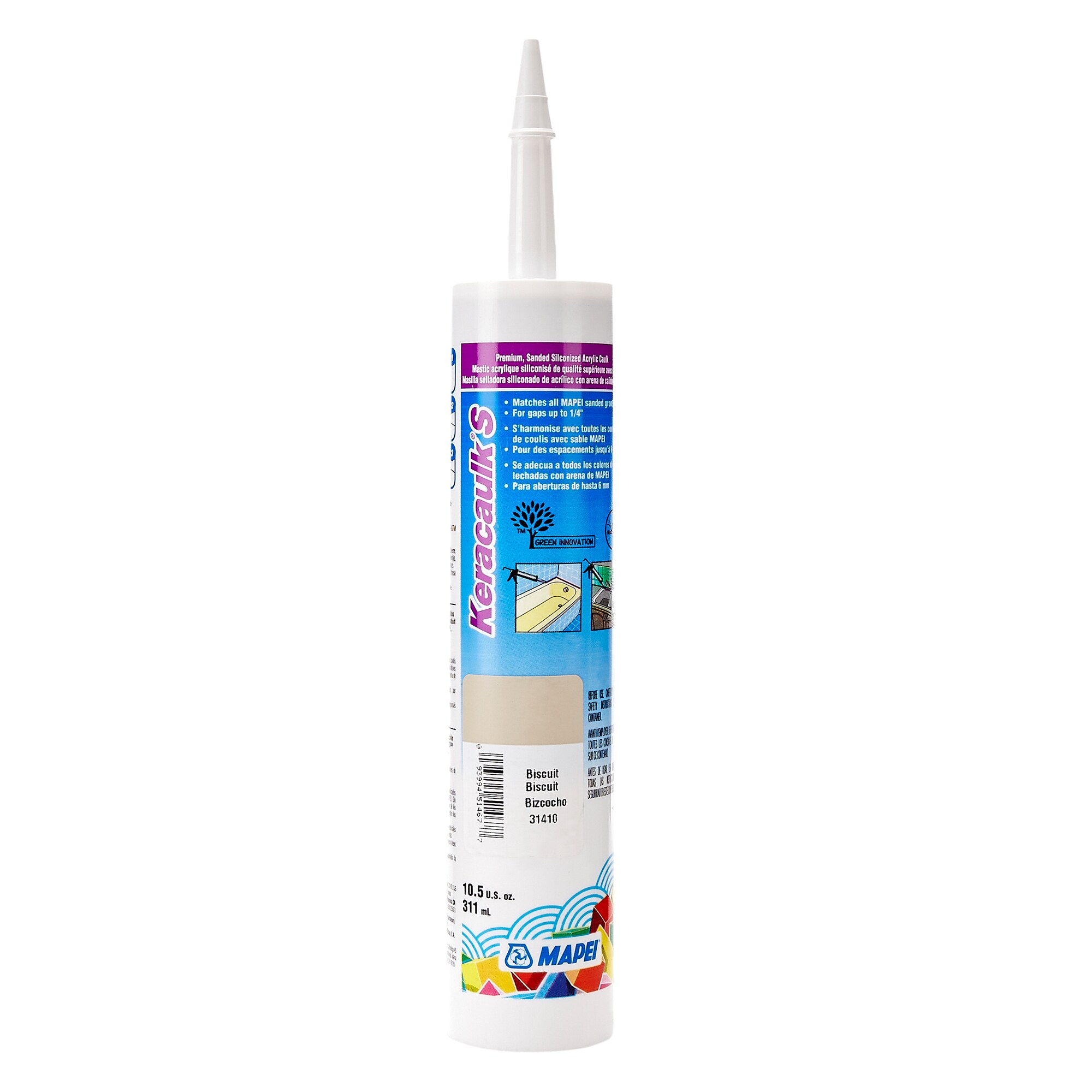 Mapei Keracaulk S 10 5 Oz Biscuit Sanded Paintable Latex Caulk At