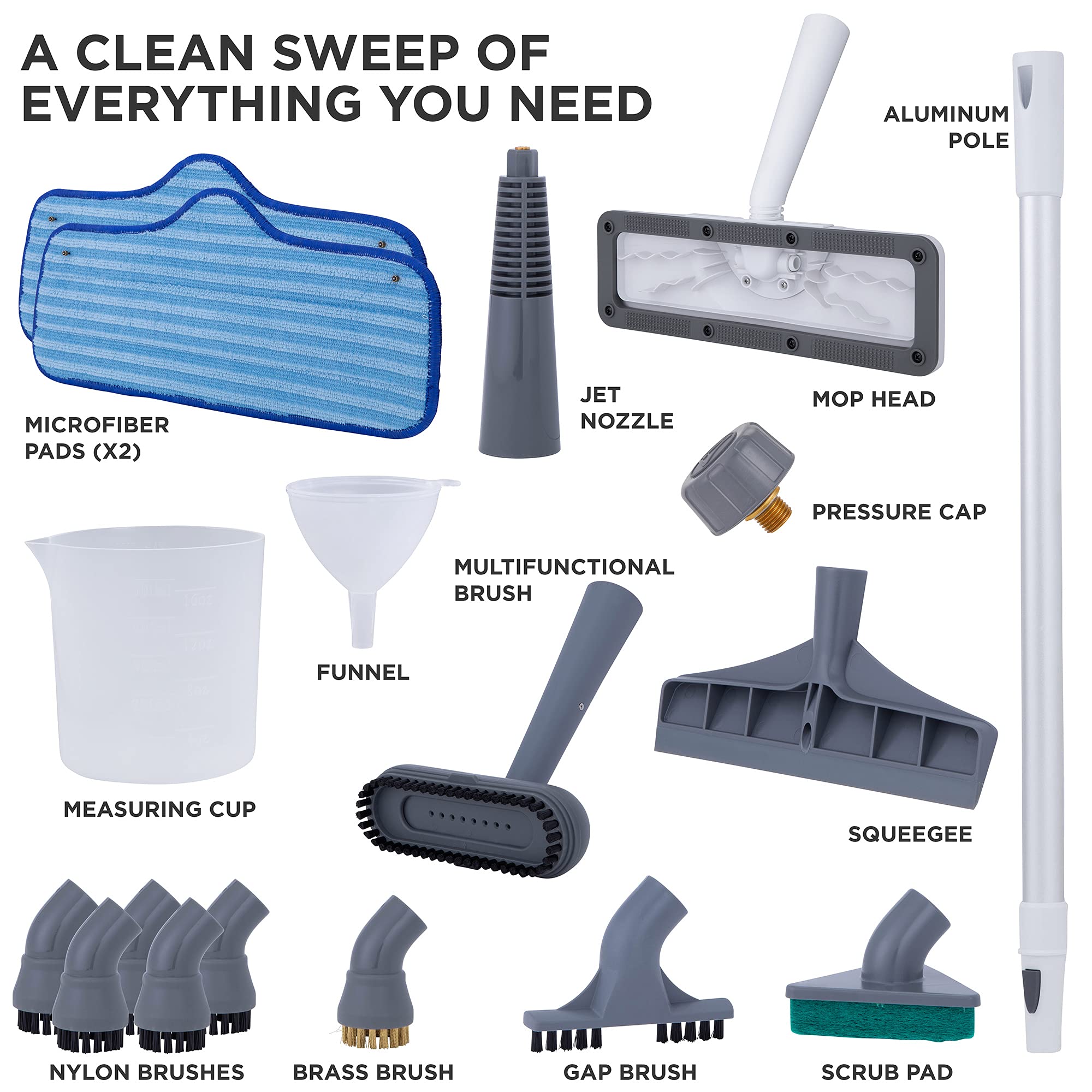 Ivation IVAJNTCSC7 Steam-Cleaner-Attachment-Kits - View #3