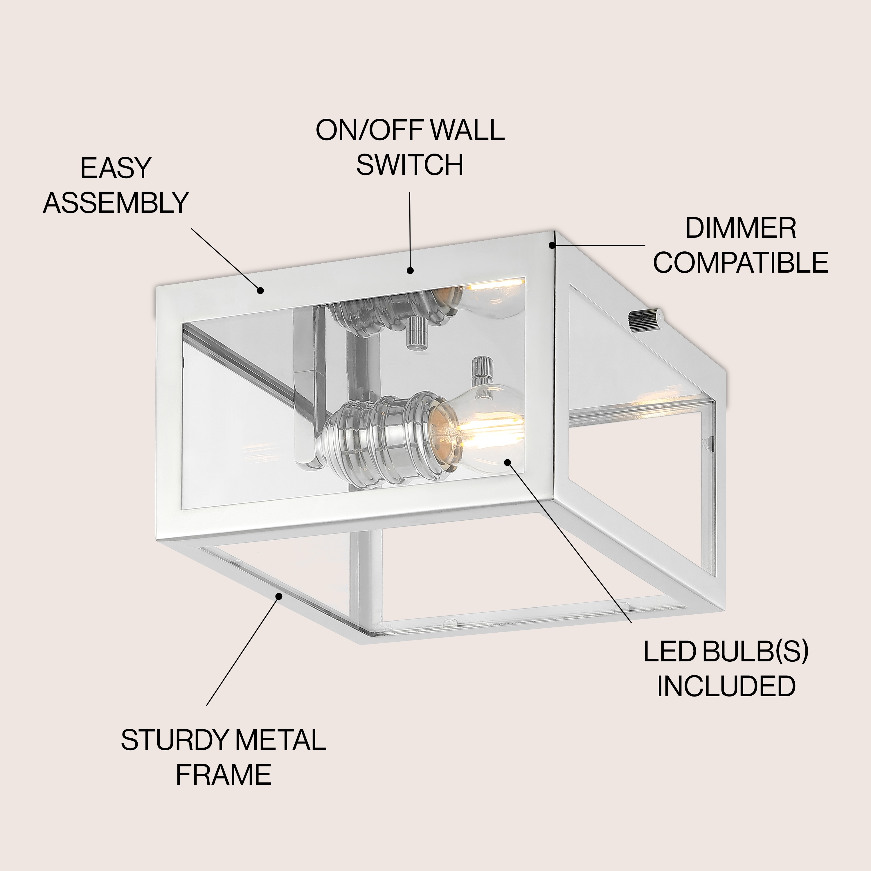 JONATHAN  Y JYL9553B flushmounts - View #3