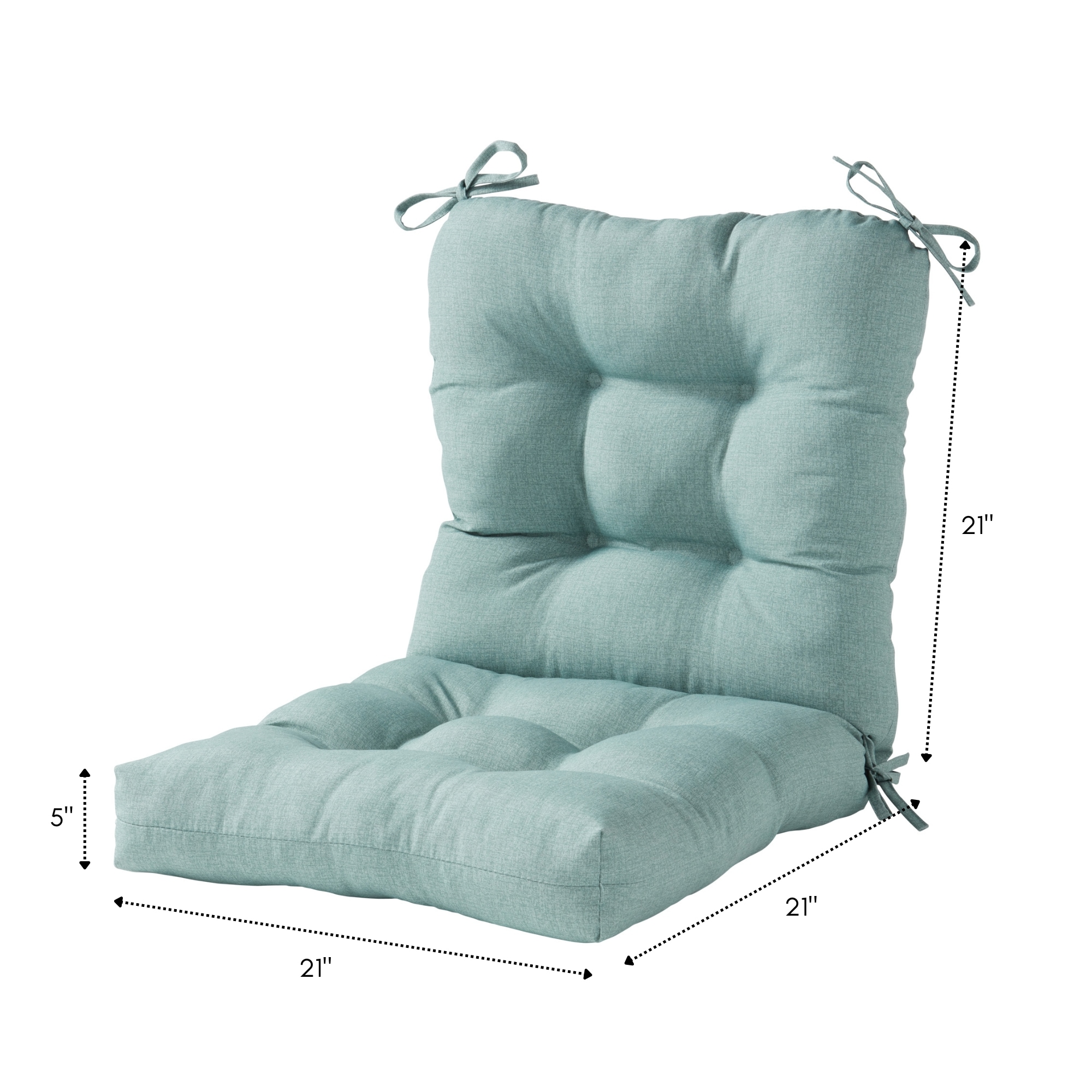 Greendale Home Fashions OC5815-SEAGLASS Patio-Furniture-Cushions - View #8