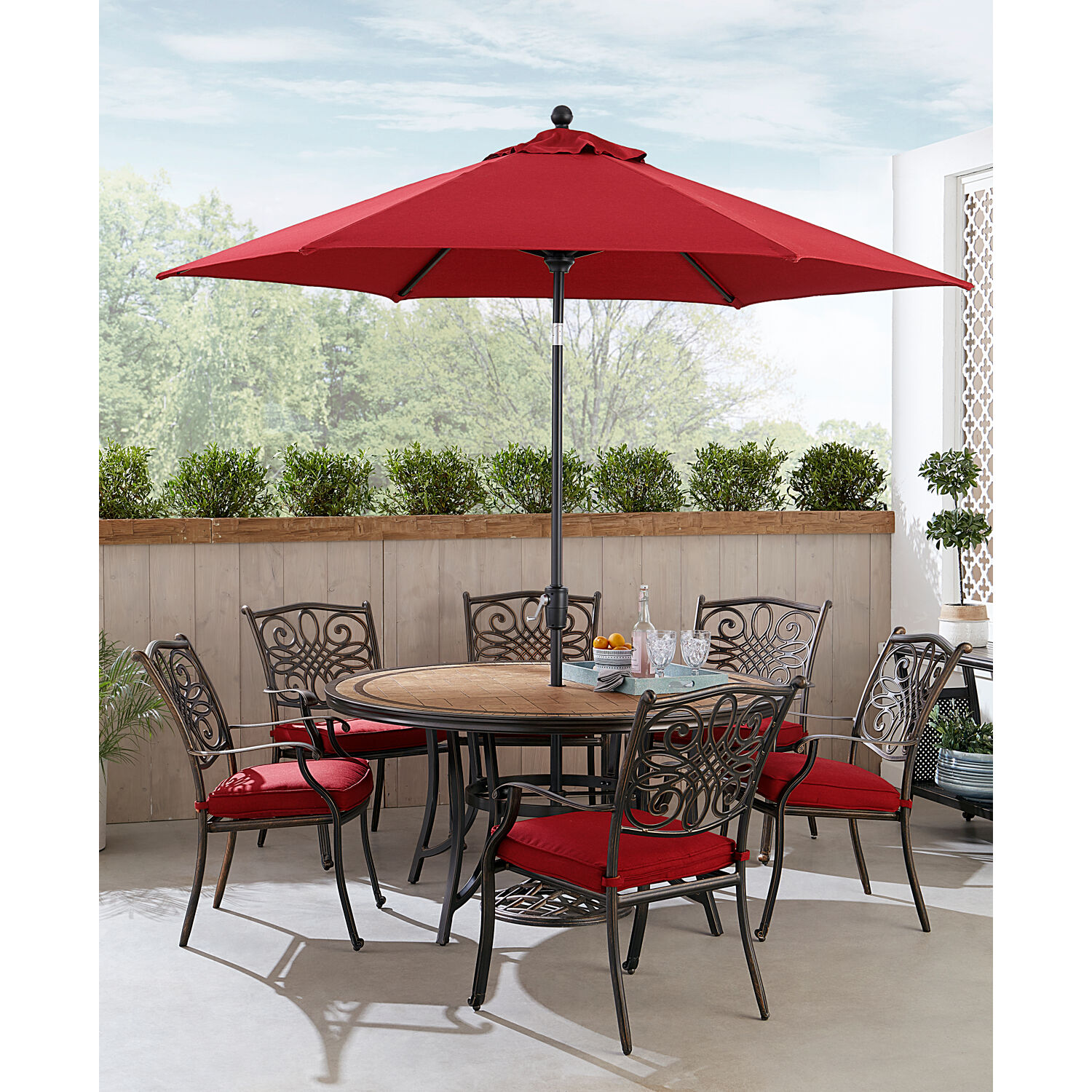 Hanover MONDN7PCRDTLC-SU-R Patio-Dining-Sets - View #6