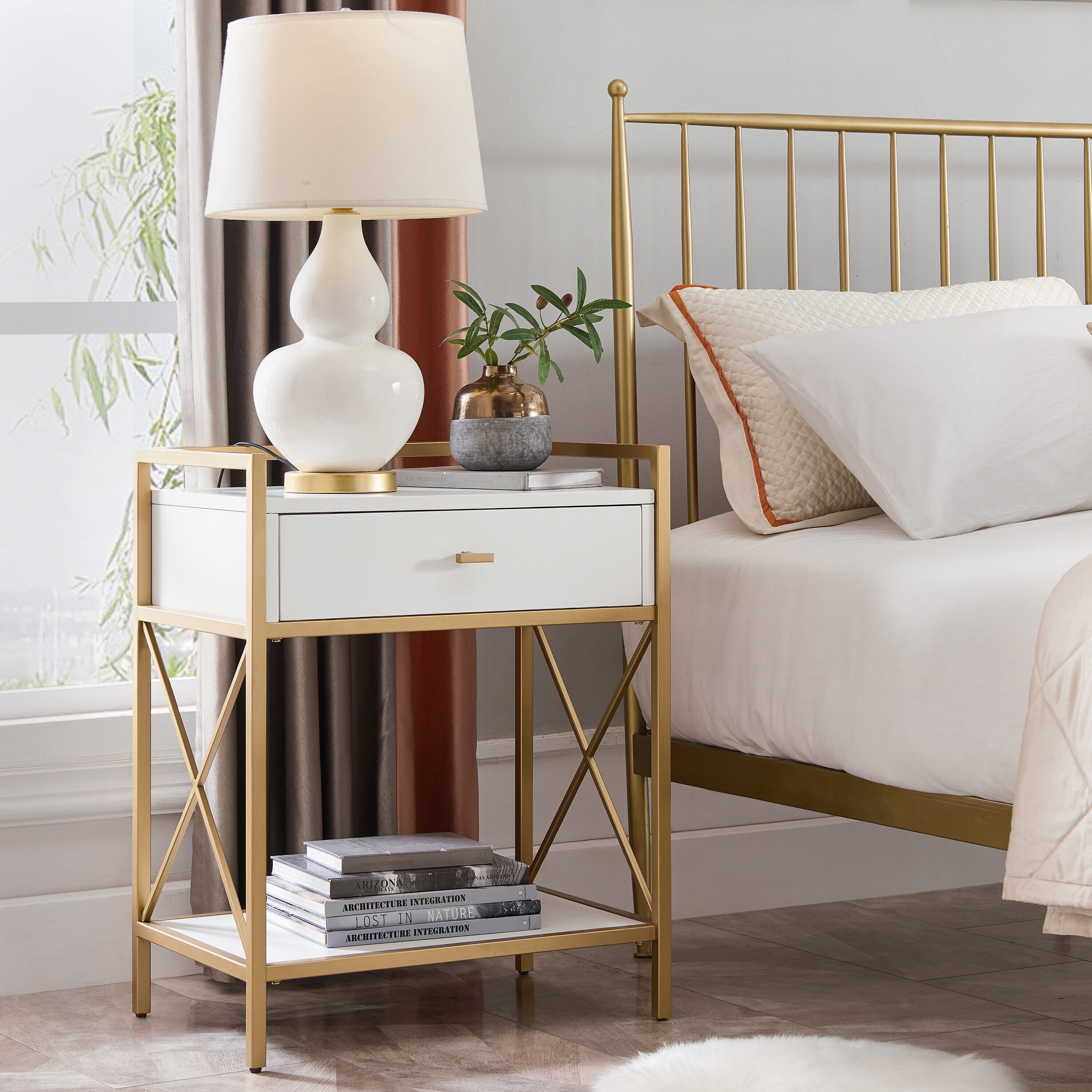 Leick Home 9069-WT nightstands - View #5