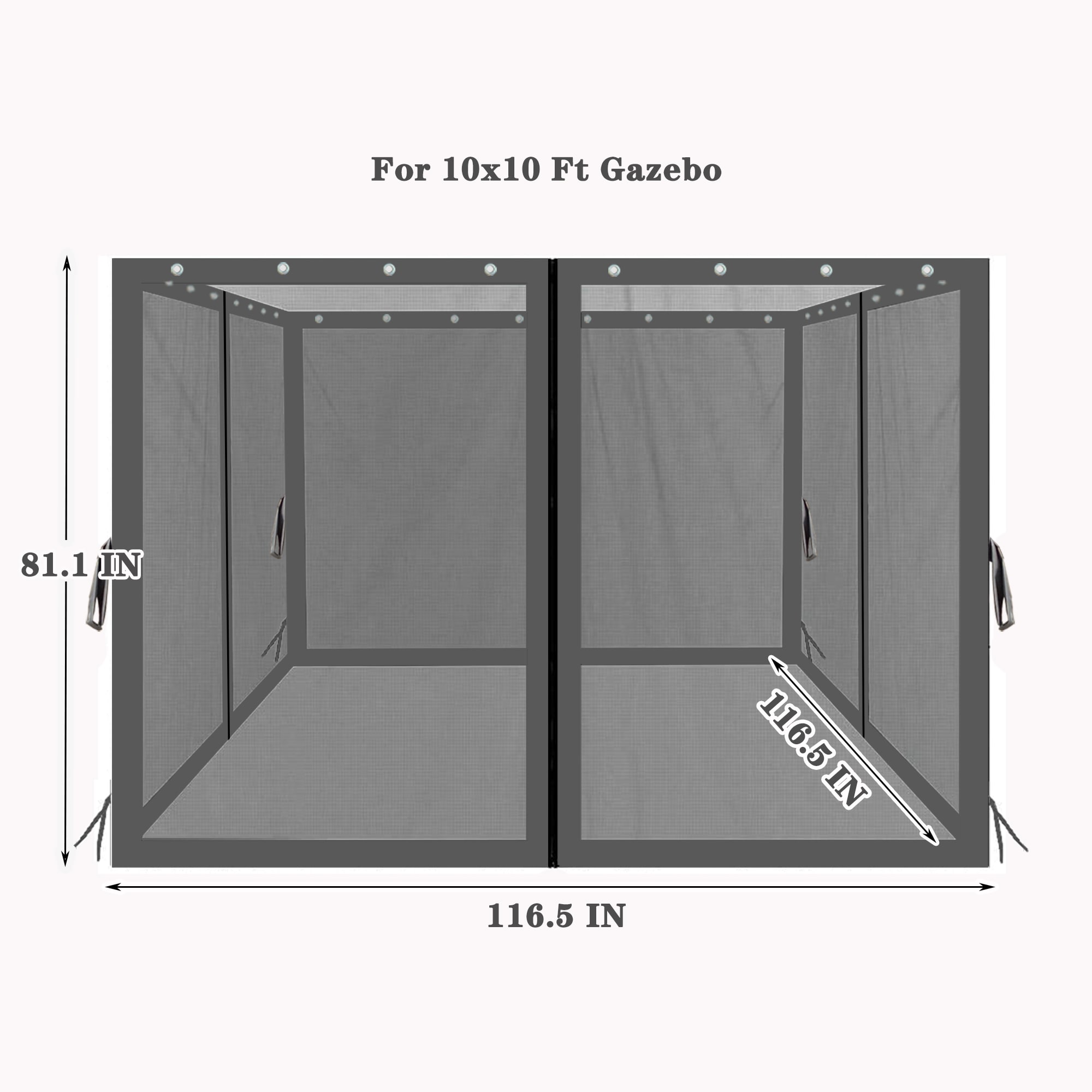 Kahomvis BU-QPW4-8234 Canopy-Parts-Acc - View #4
