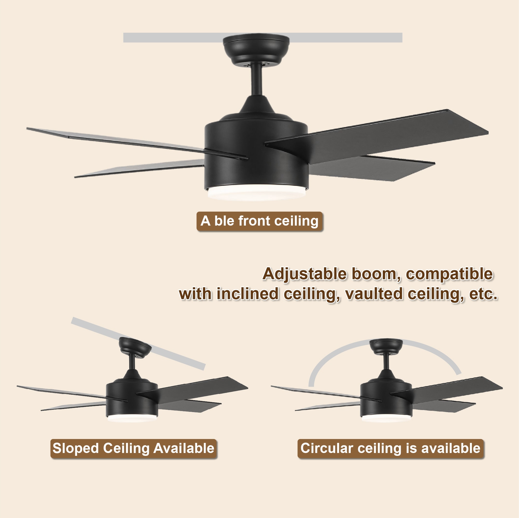 WELLFOR AMYU-05 Ceiling-Fans - View #6