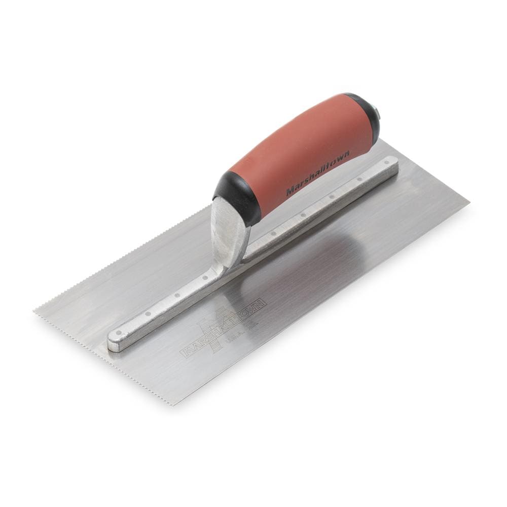 Marshalltown 766SD 1/32-in x 1/16-in x 1/32-in Ground Steel U-notch Ceramic Floor Trowel
