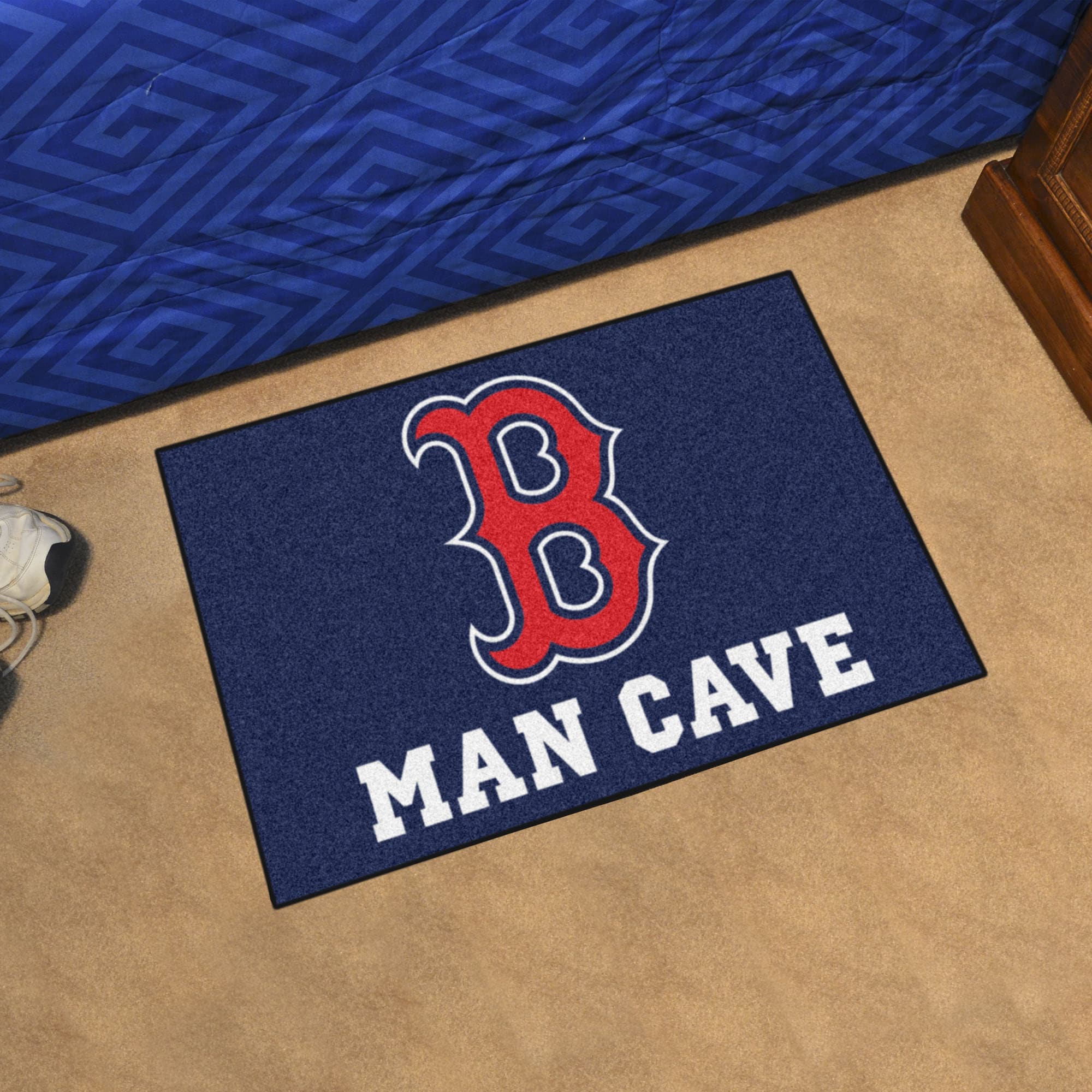 Dsocuiubos Plain Welcome Mat Beware of Red Sox Rug Man Cave