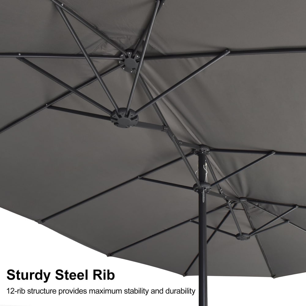 PURPLE LEAF LS03-STUM15-GY Umbrellas-2 - View #3