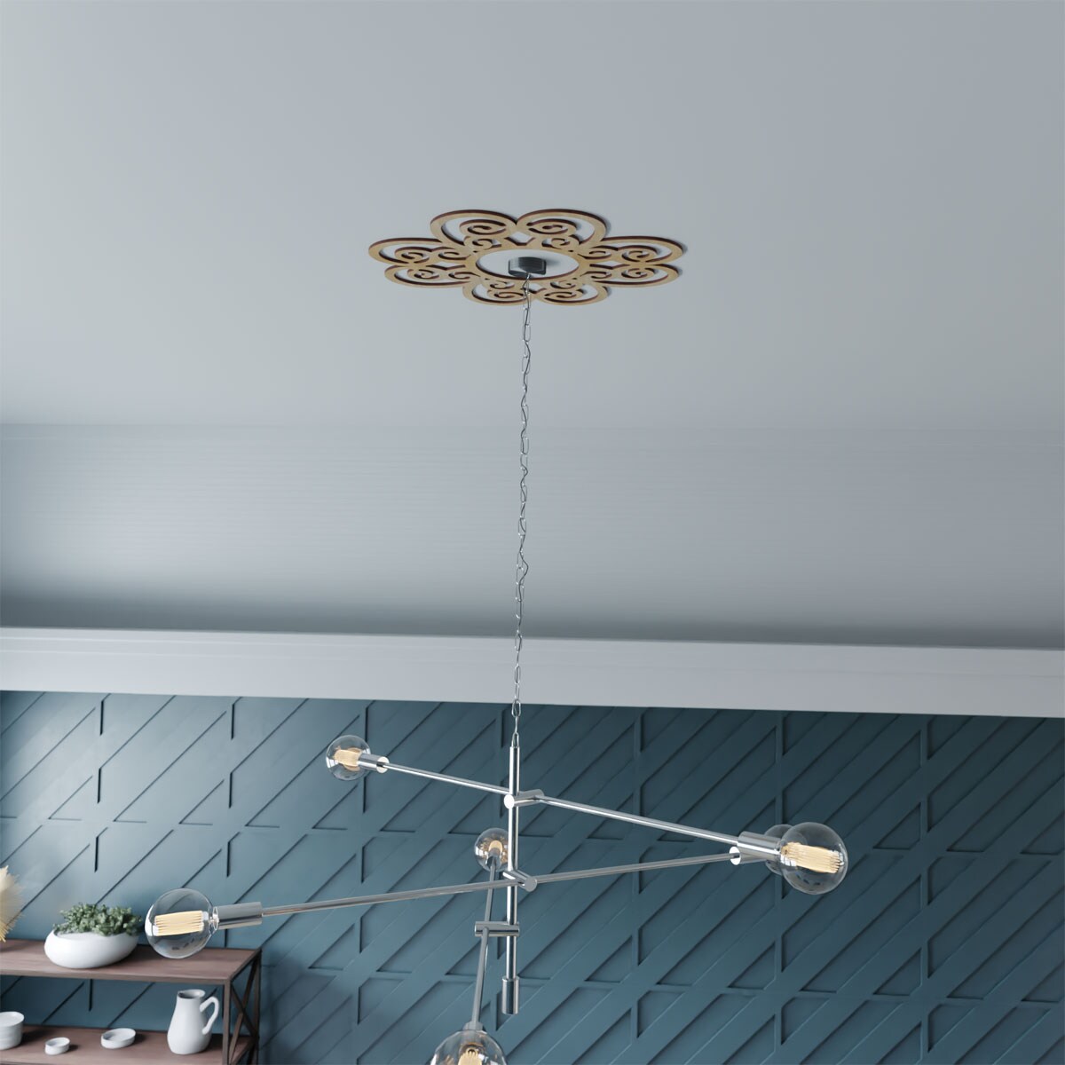 Ekena Millwork CMWP36X36X0250COHI Ceiling-Medallions - View #7