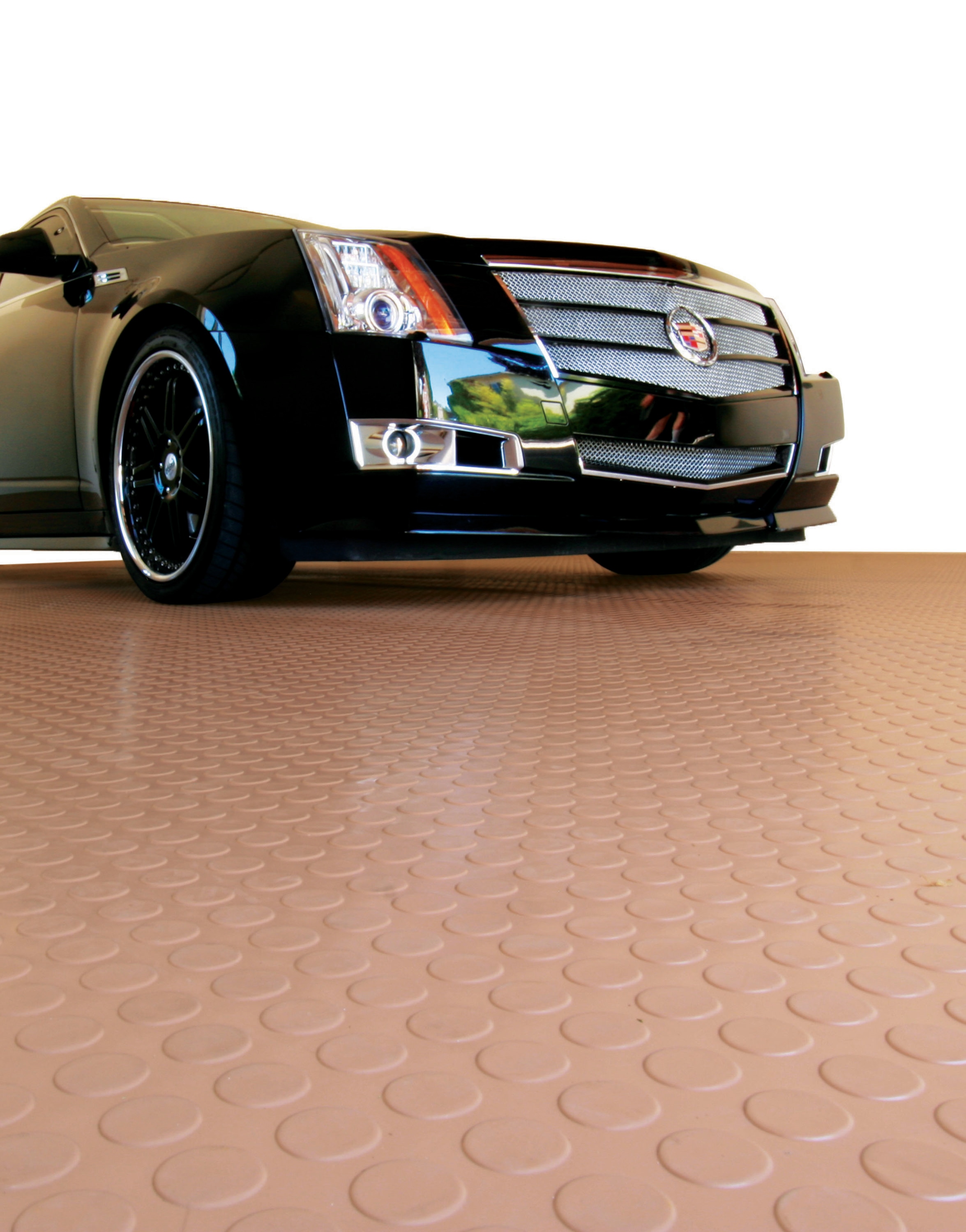 G-Floor Ribbed Pattern 10' W x 24' L 55 mil Garage Floor Mat