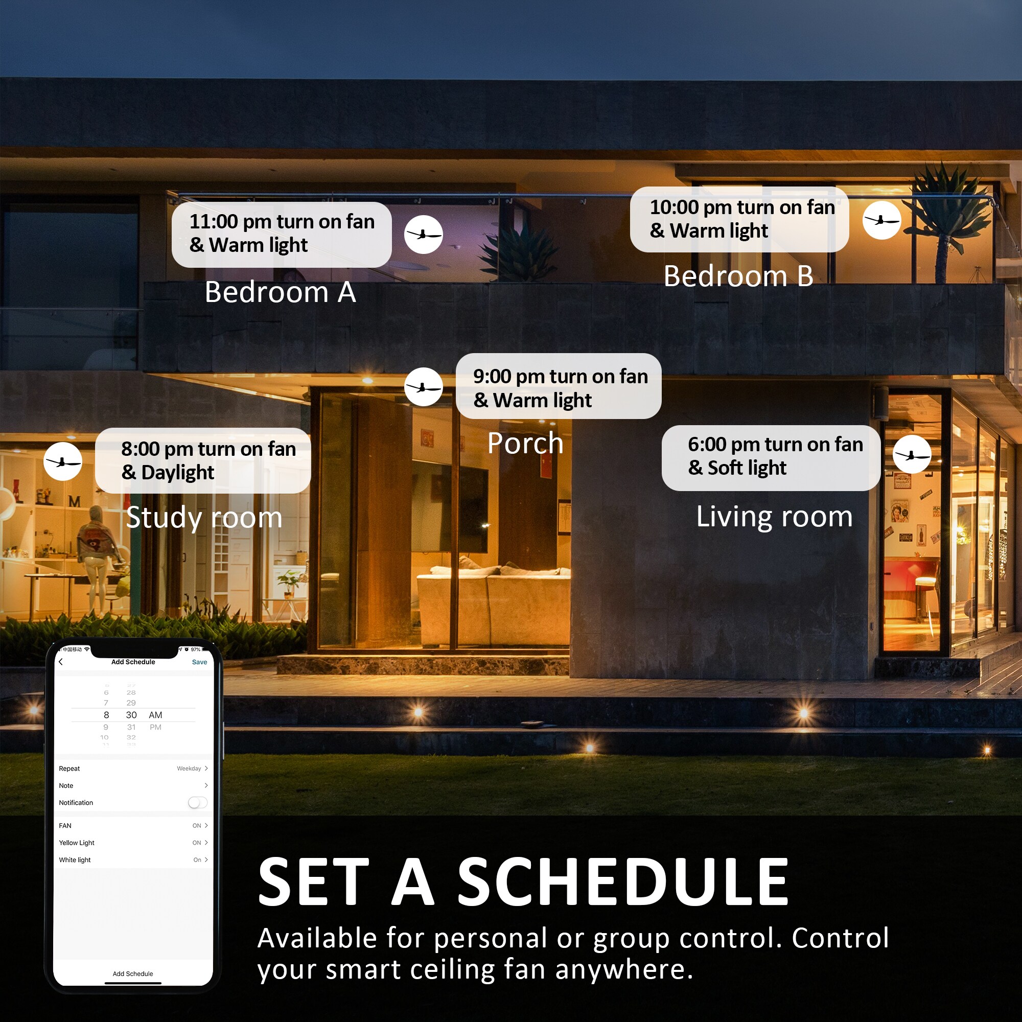 CARRO USA LS523N4-L11-W1-1-FM Ceiling-Fans - View #8