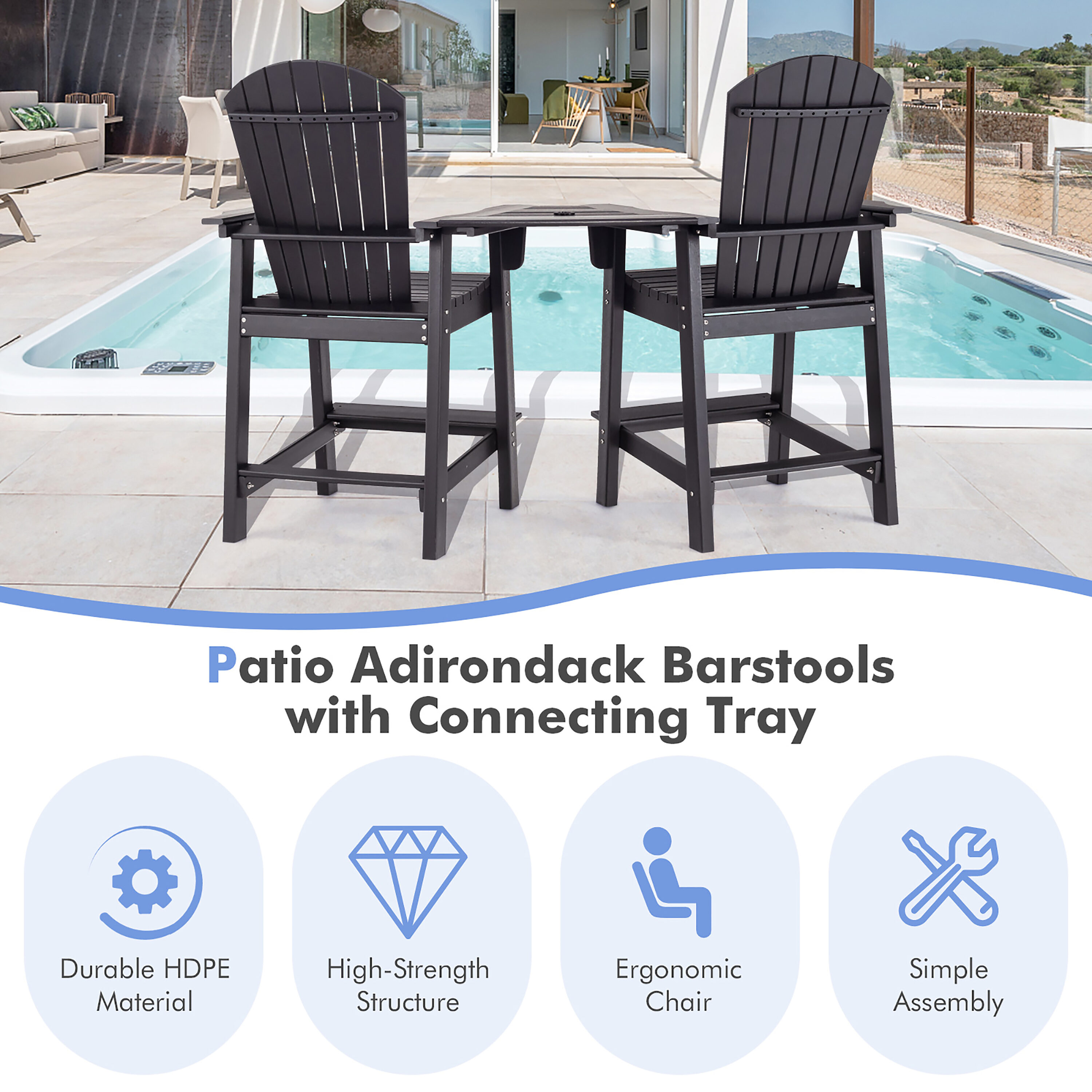 Costway NP10380BK+ Patio-Chairs - View #6