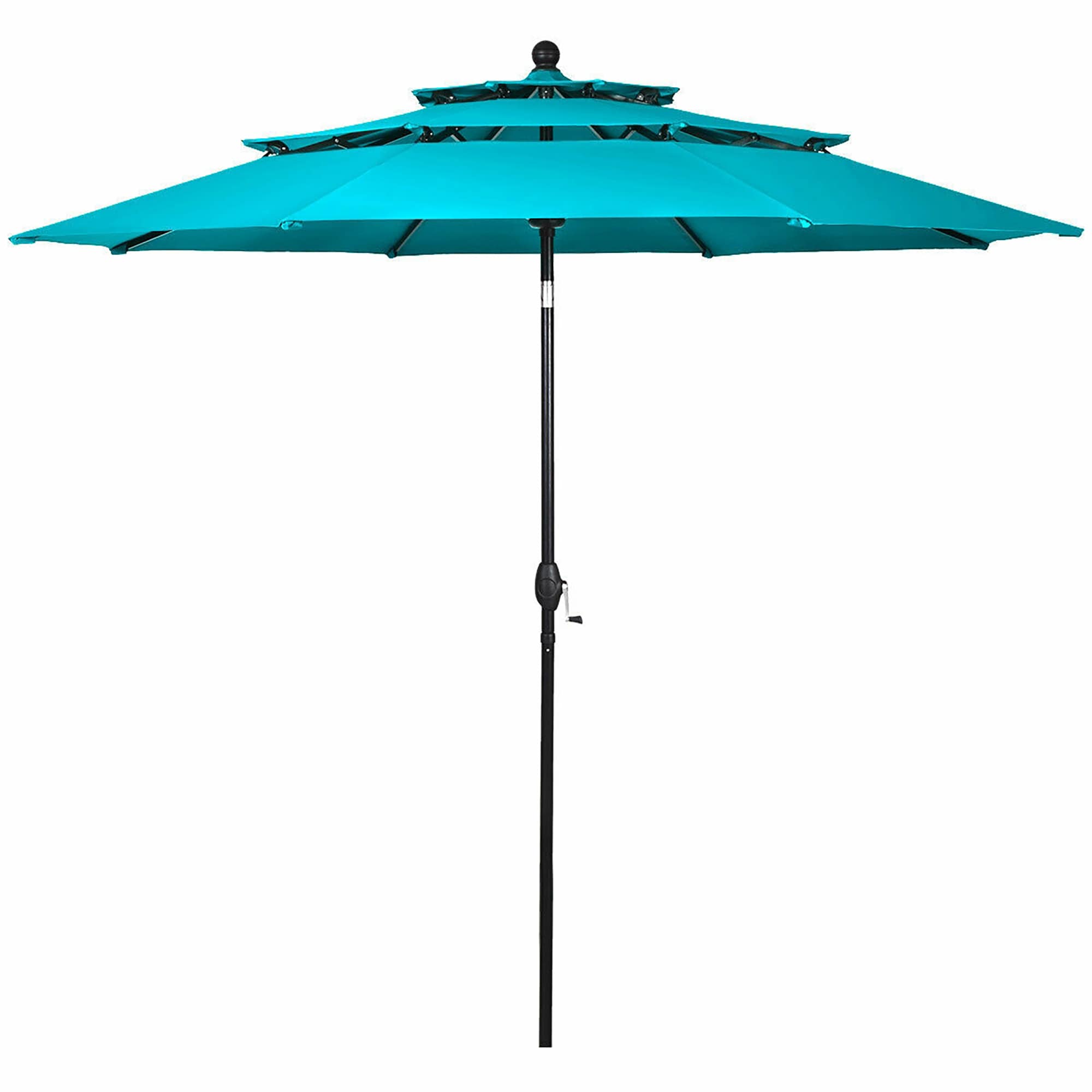 CASAINC WSI-W65627955 10-ft Aluminum Green Auto-tilt Garden Patio Umbrella