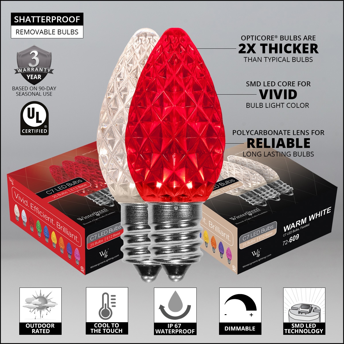 Wintergreen Lighting 80187 Christmas-String-Lights - View #4