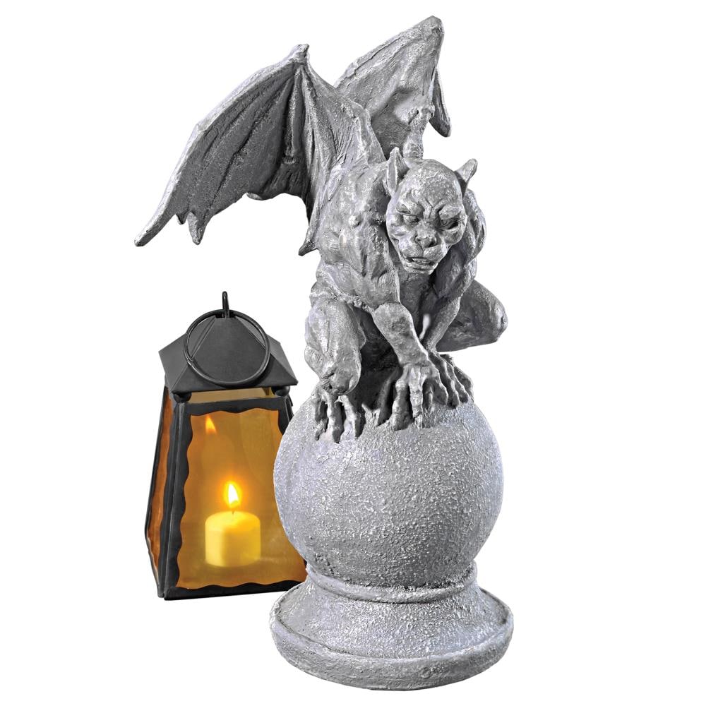 Design Toscano 14.5-in H x 9-in W Gray Gargoyle Garden Statue in the ...