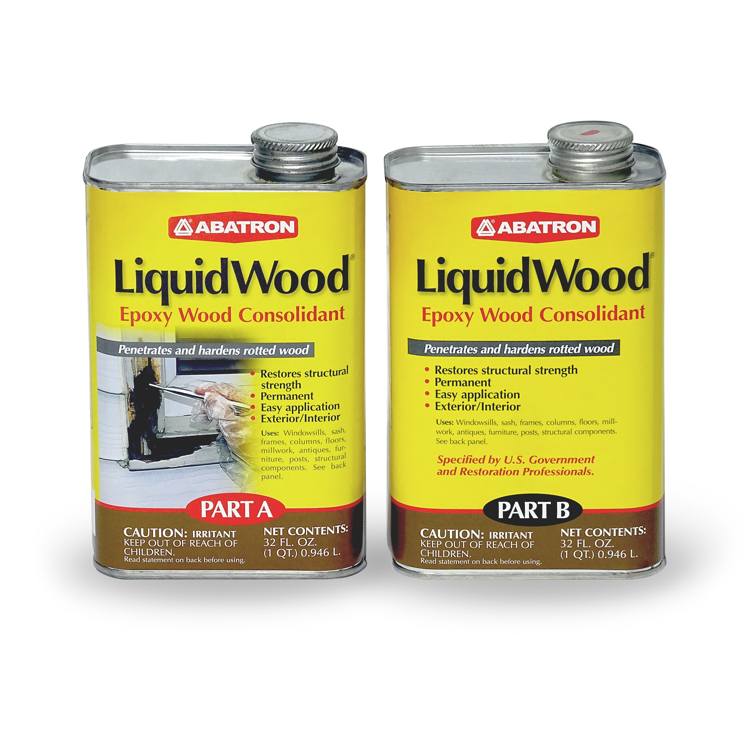 Abatron LiquidWood 64 Ounce(s) Translucent Amber Wood Filler