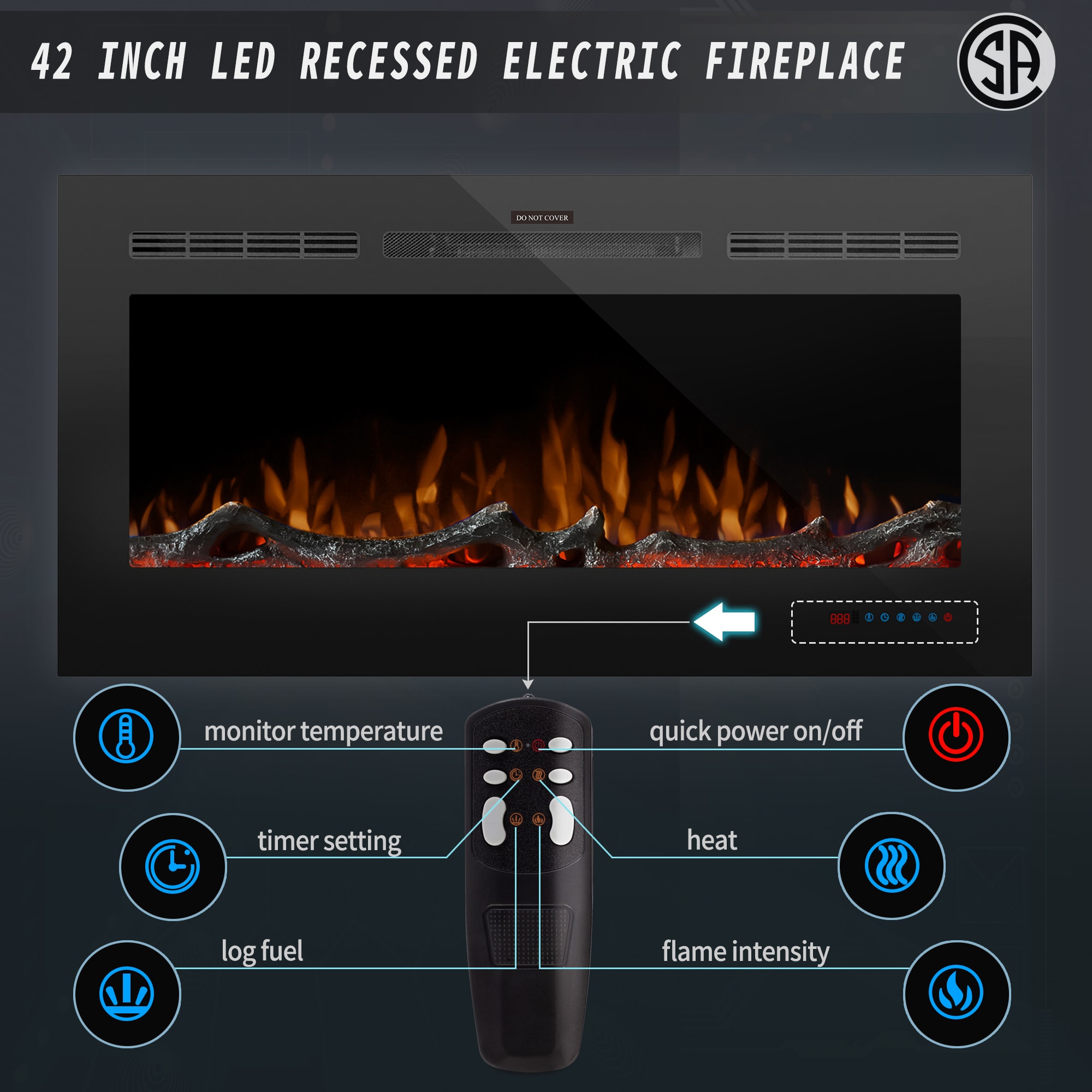 CASAINC TR-83242IN Electric-Fireplaces - View #13