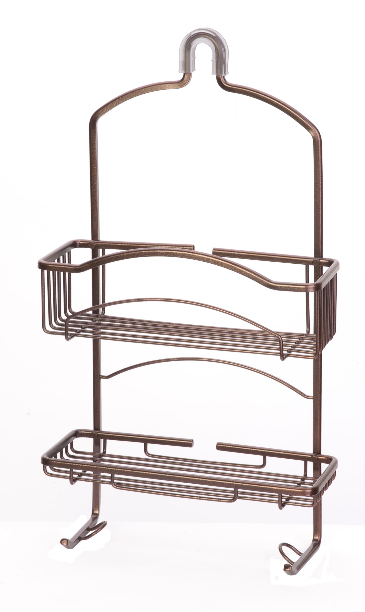 Oil Rubbed Bronze Aluminum 2-Shelf Hanging Shower Caddy 21-in x