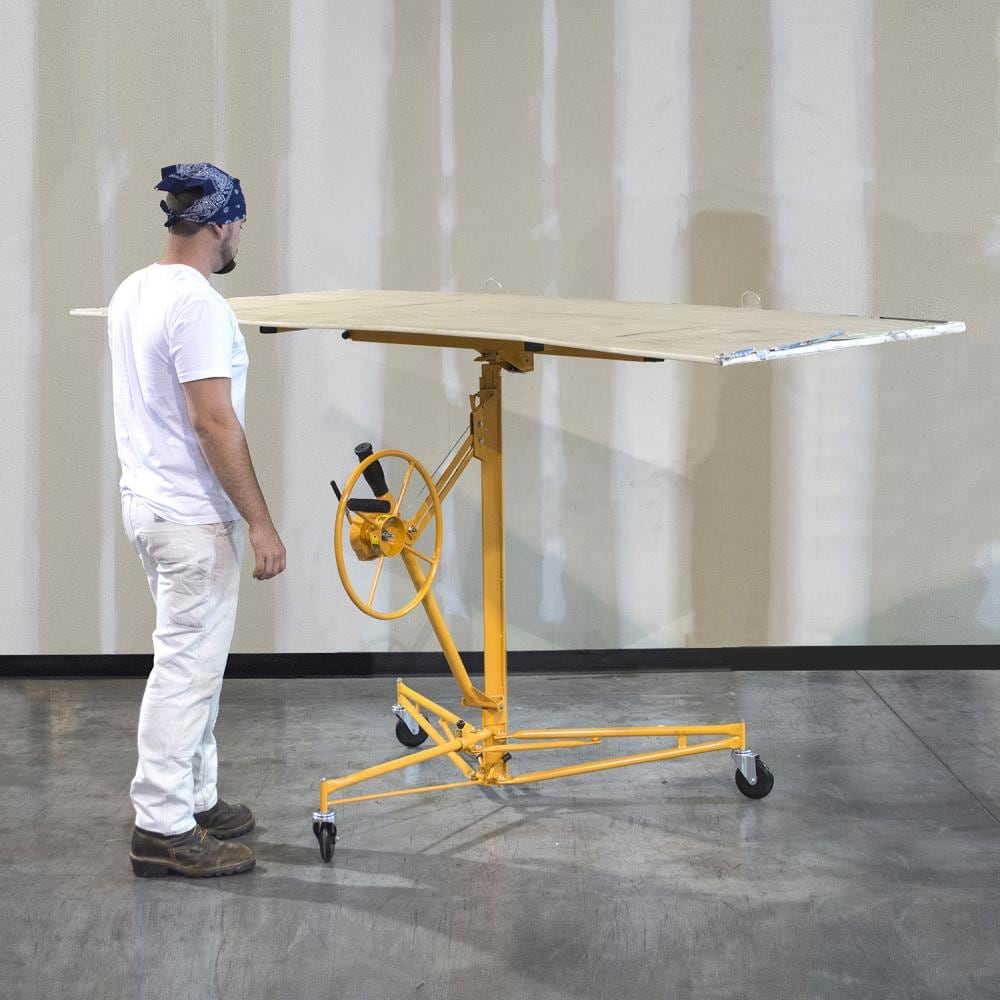 Pro-Series Yellow Steel Drywall and Panel Hoist