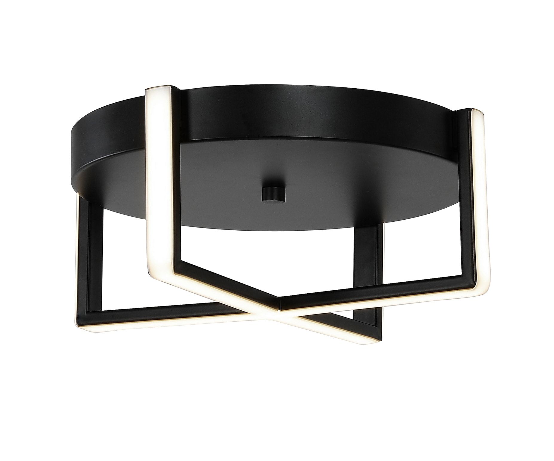 Origin 21 1057OGNMB30 Integrated LED 1 -Light 12.25-in Matte Black Integrated LED Flush Mount Light