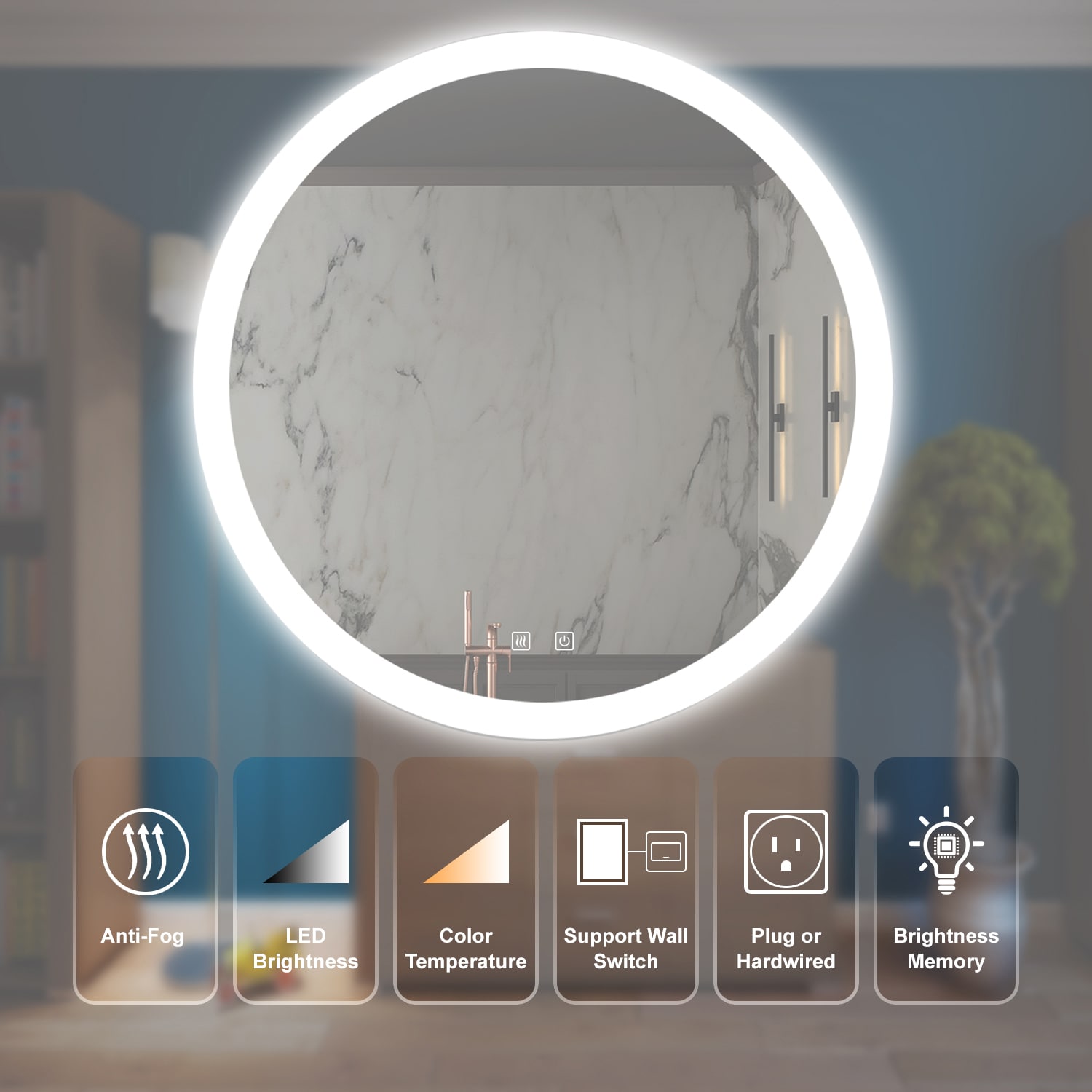 ToolCat BZ-2-79-JYG Framed-Bath-Mirrors - View #3