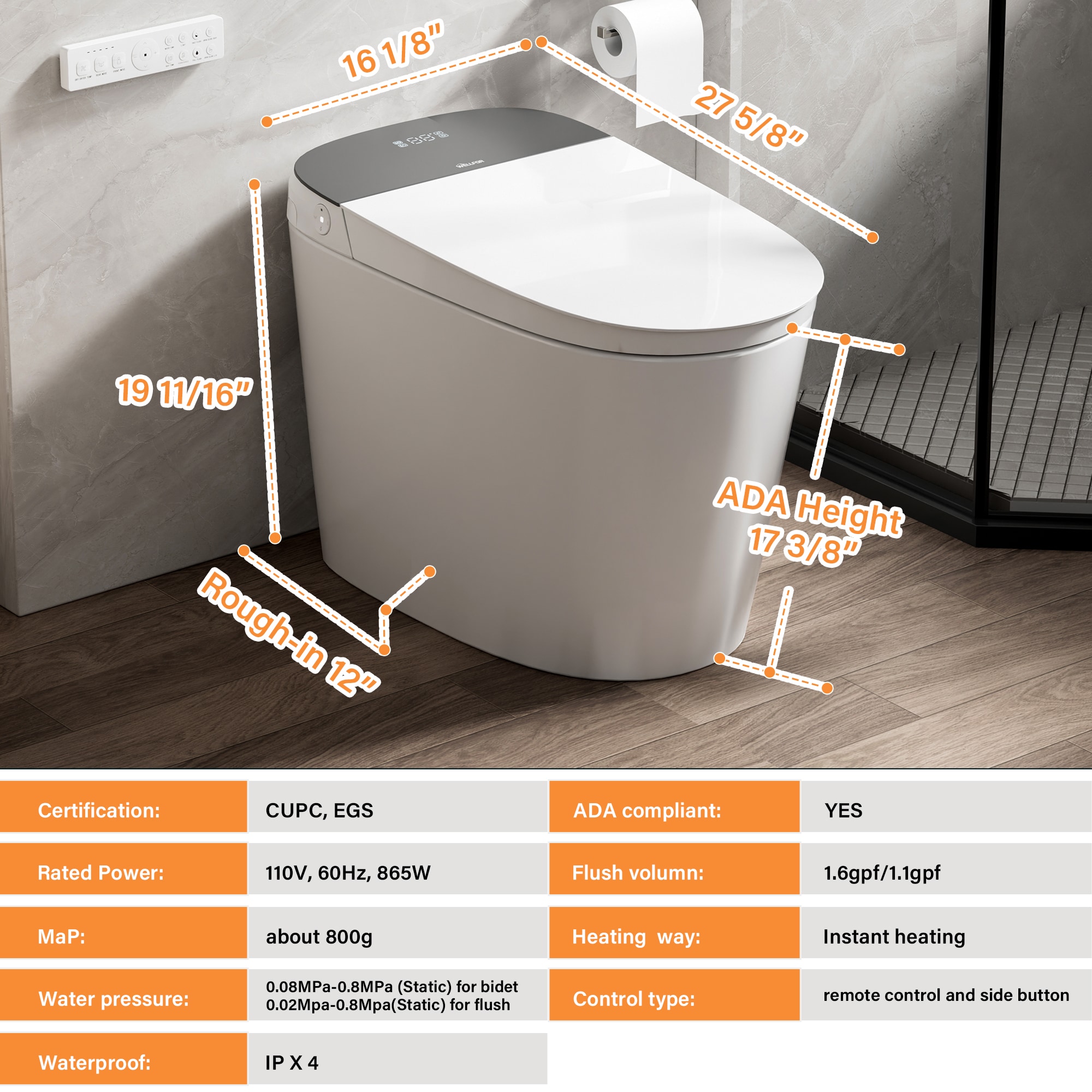 WELLFOR QPZ-TM26794 toilets - View #3