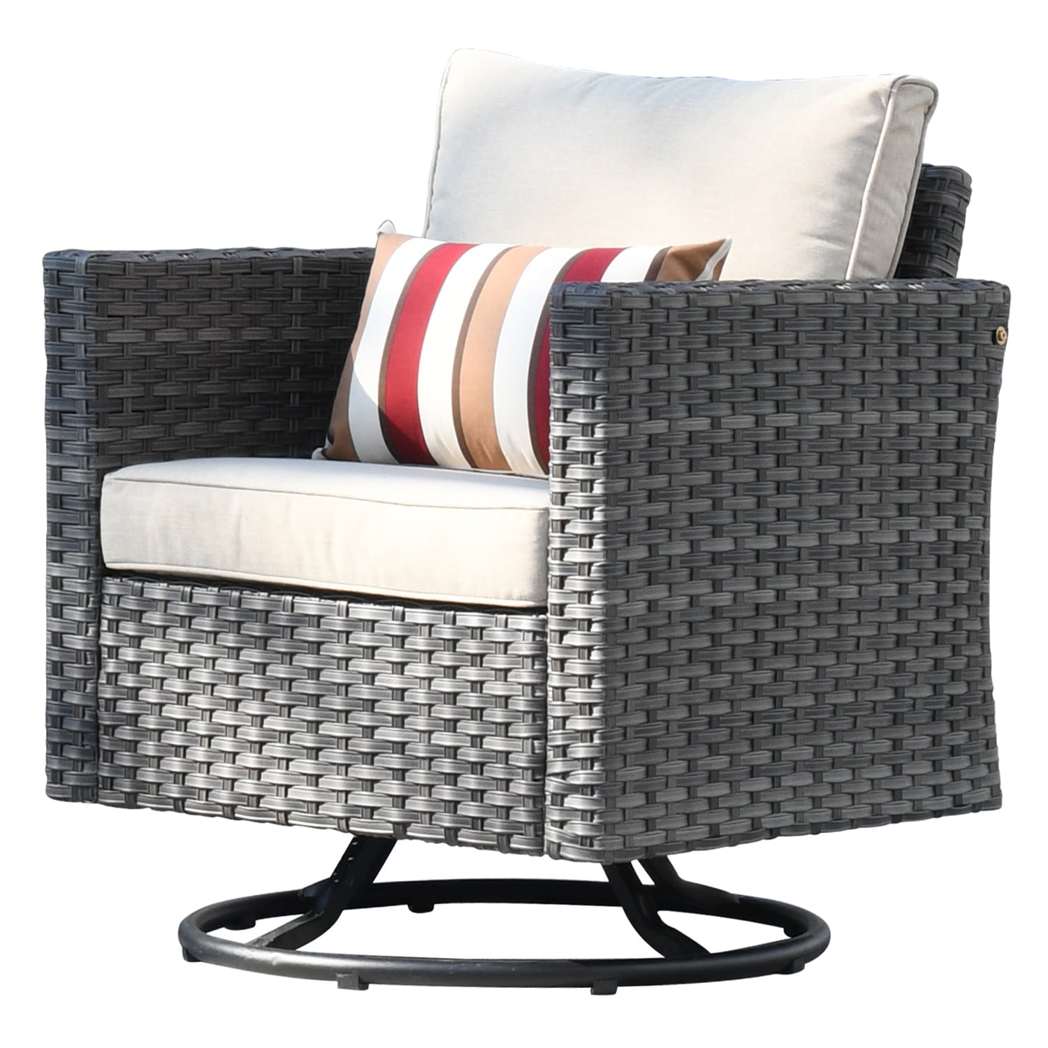 Barrel Chair Cushion: Fabric ties  Item#: C-316D – Sunniland Patio - Patio  Furniture in Boca Raton