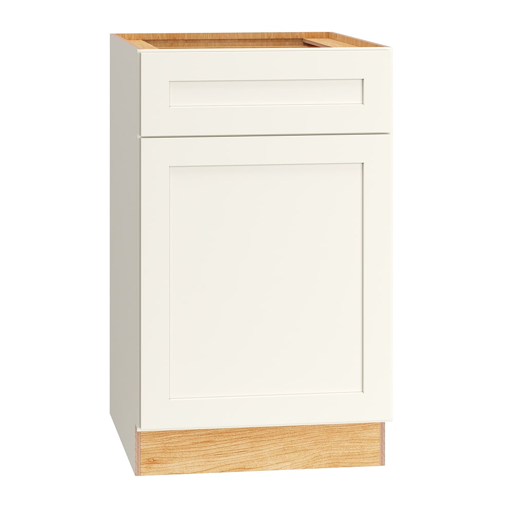 Diamond Express 323 BWB21 Jamestown 21-in W x 34.5-in H x 24-in D White Pull-out trash cabinet Base Fully assembled Plywood Cabinet Recessed Panel Shaker