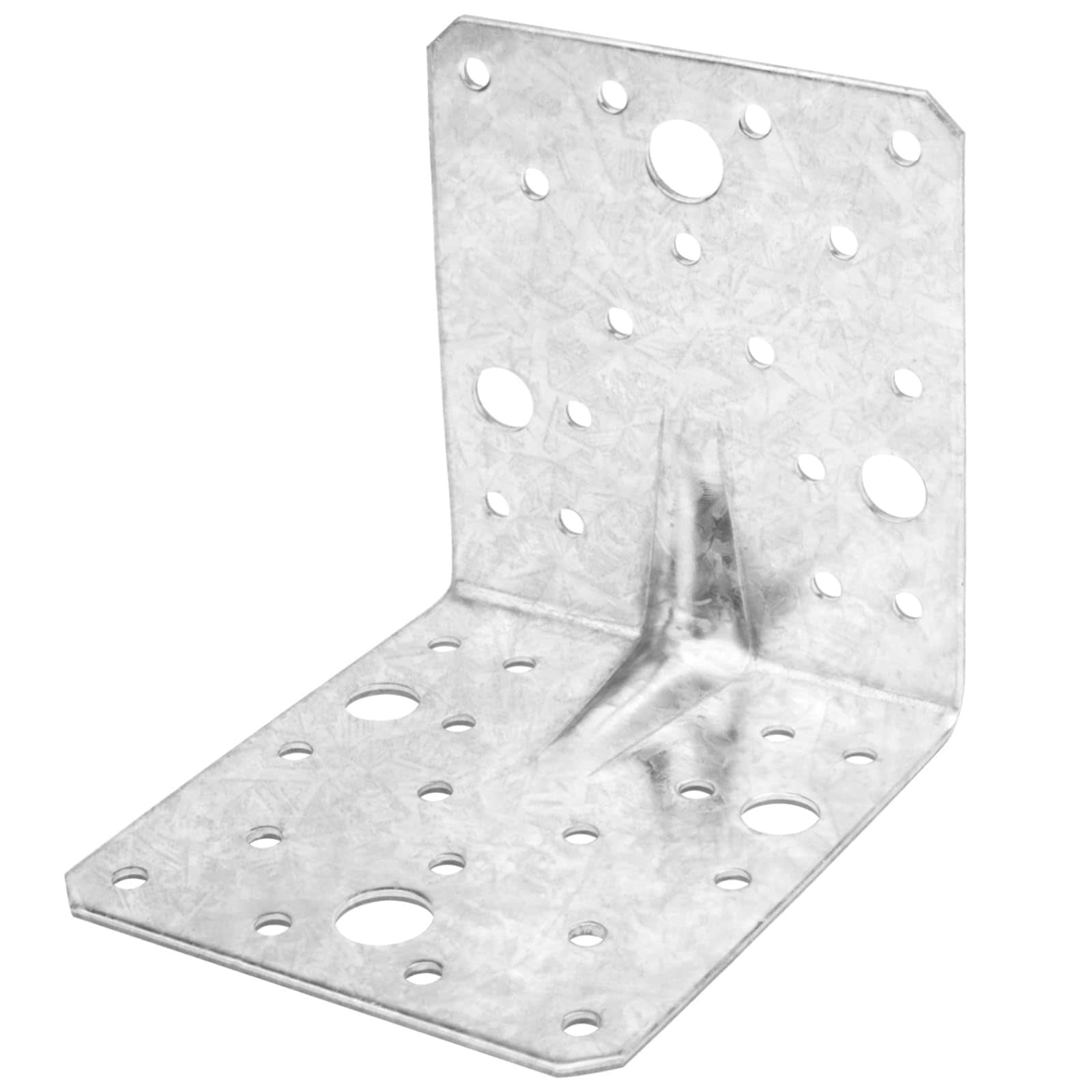Aoibox  4 in x 3 5 in x 4 in Steel 90 Degree Corner Angle Brackets for Wood Reinforcement 4 Pack Hot Dip