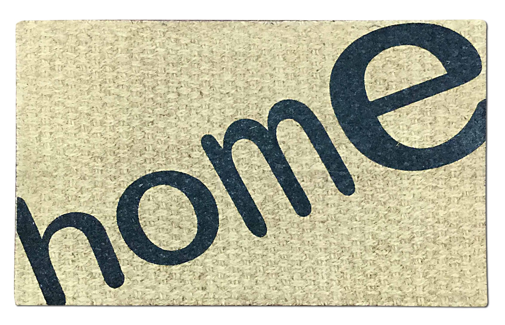 J&V TEXTILES PN11 1-1/2-ft x 2-1/2-ft Tan Coir/Rubber Rectangular Outdoor Decorative Door mat