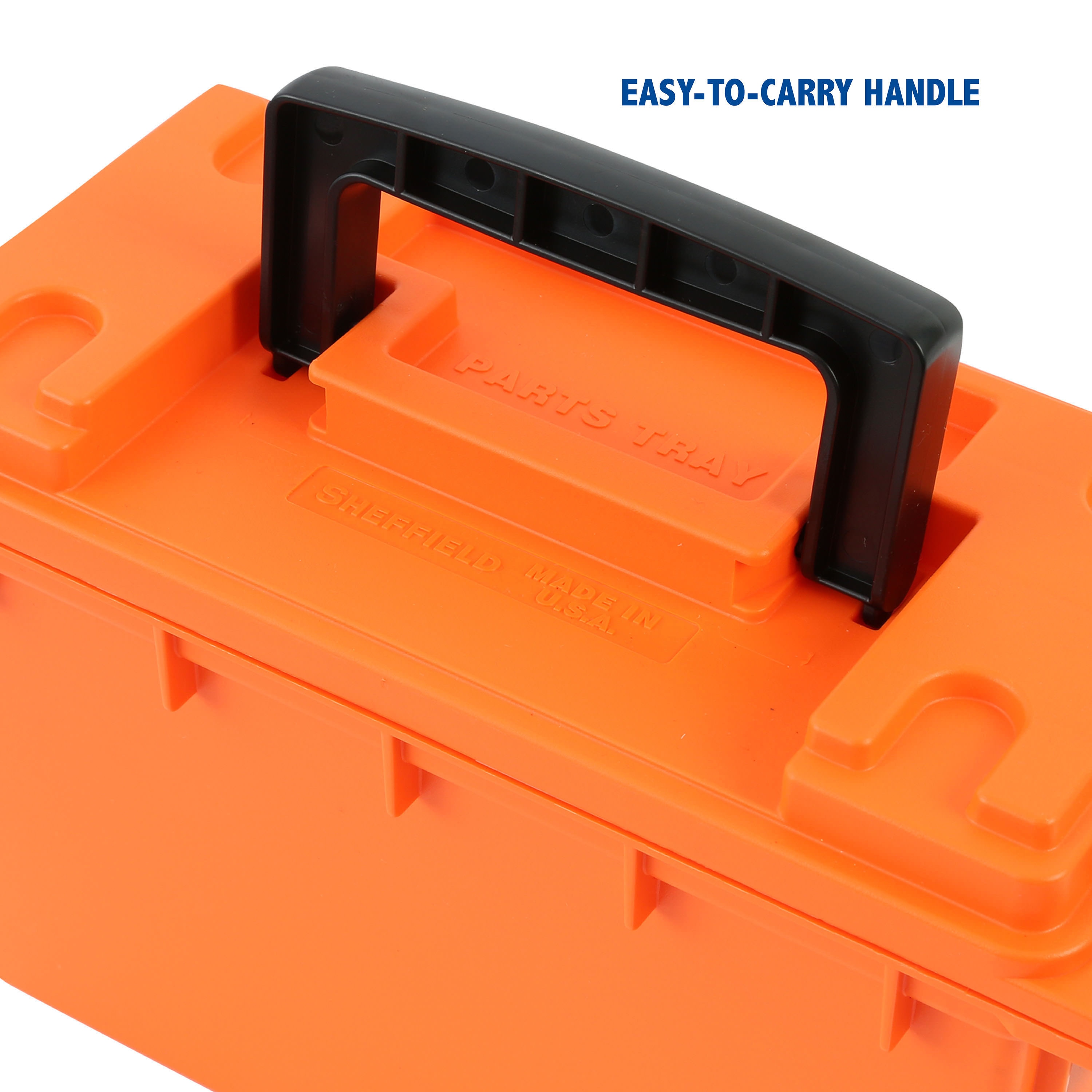 Sheffield Marine Storage Box 5-in Orange Plastic Lockable Tool Box in the  Portable Tool Boxes department at