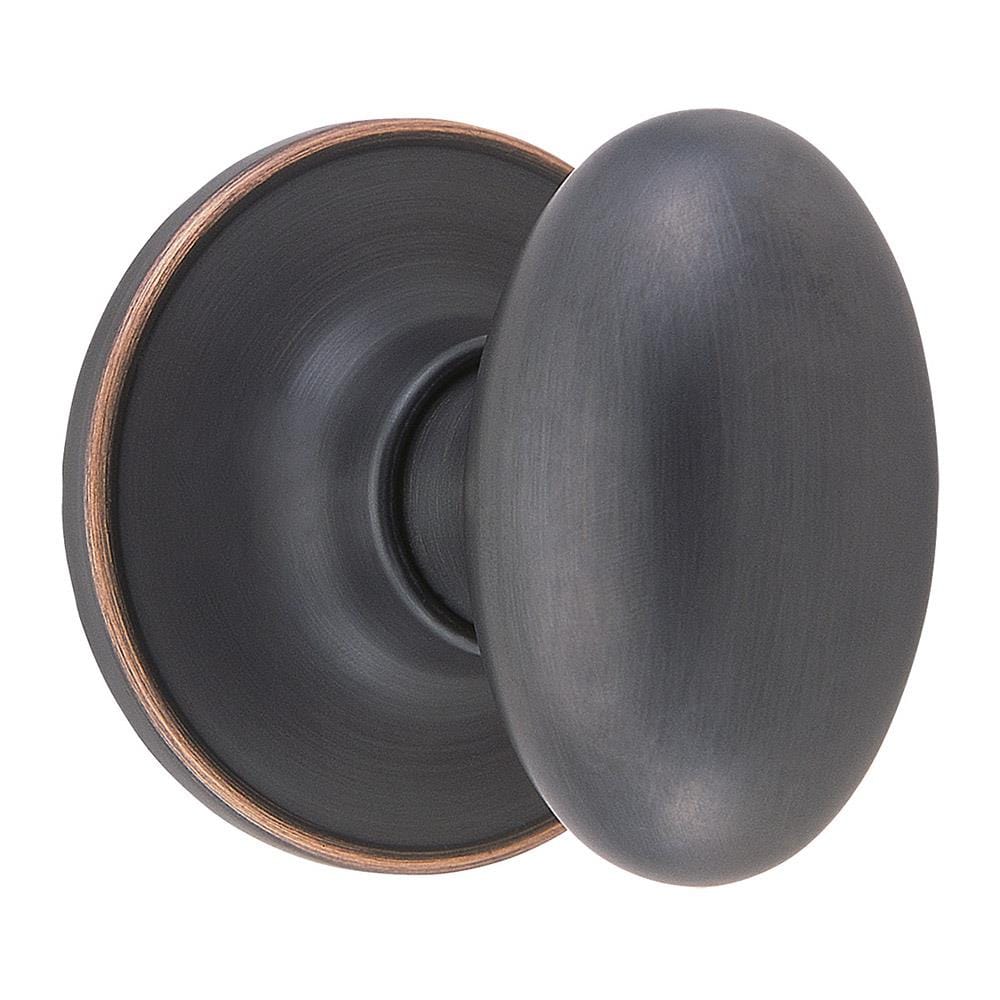 Design House 750653 Egg Egg Oil Rubbed Bronze Interior No deadbolt Dummy Door Knob