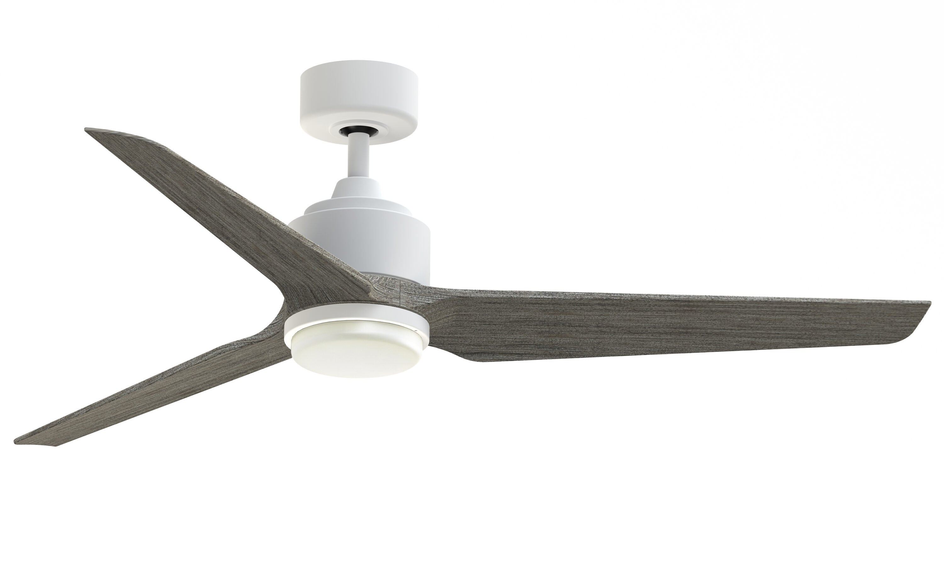 Fanimation Wrap Custom 56-in Brushed Nickel with Natural Blades Indoor/Outdoor Smart Ceiling Fan Light Kit Compatible and Remote (3-Blade) FPD8530BN-56N Sansujyuku sansujyuku.com