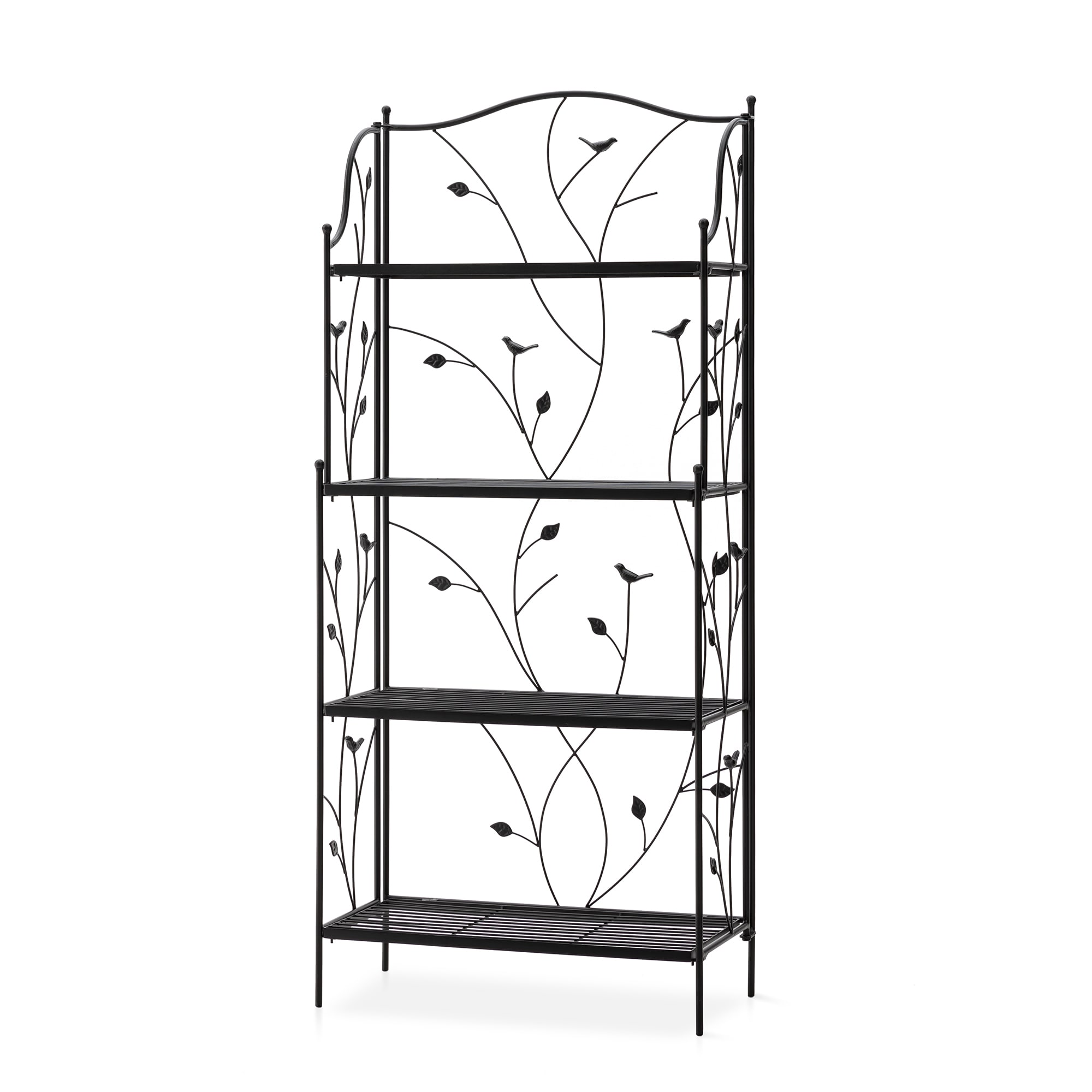 Glitzhome 2007200055 52-Inches H x 22.75-Inches W Black Indoor/Outdoor Rectangular Steel Plant Stand
