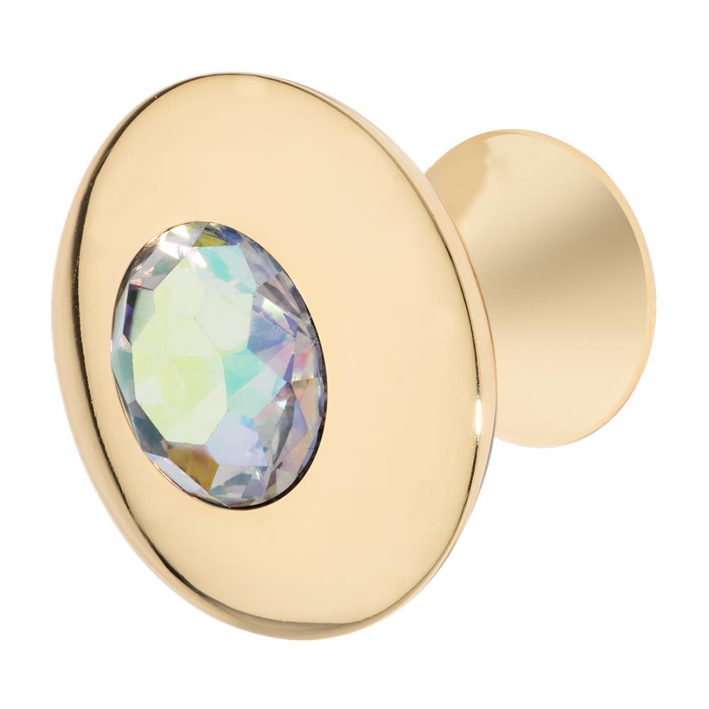 Wisdom Stone 4210GP-MU Felicia Polished Gold Round Cabinet Knob