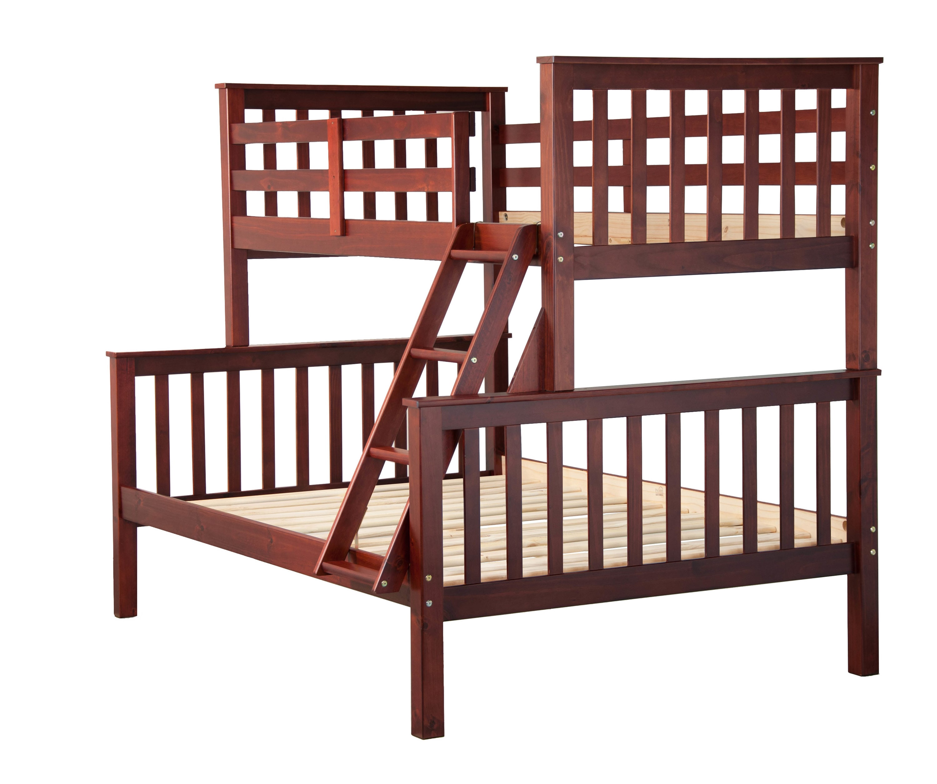 Palace Imports Mahogany Twin Over Full Bunk Bed in the Bunk Beds ...