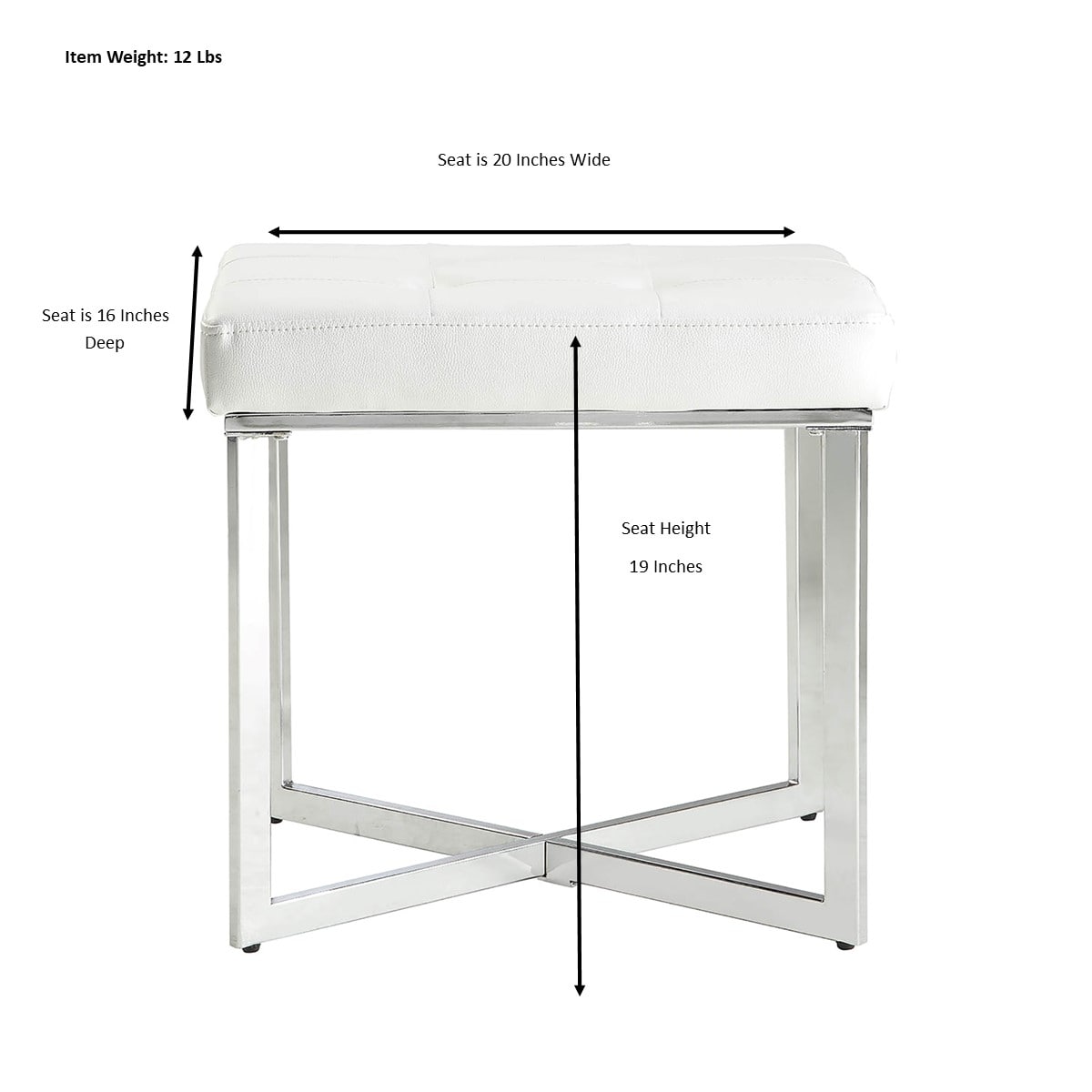 Carolina Cottage VB2016-WHTCHR bench - View #7