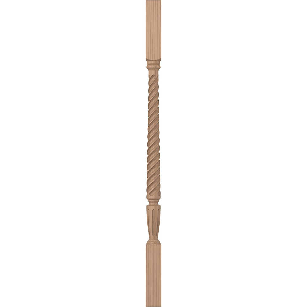 L.J. Smith Stair Systems LJT-2005-P 34 34-in x 1.75-in Unfinished Poplar Square Top Stair Baluster