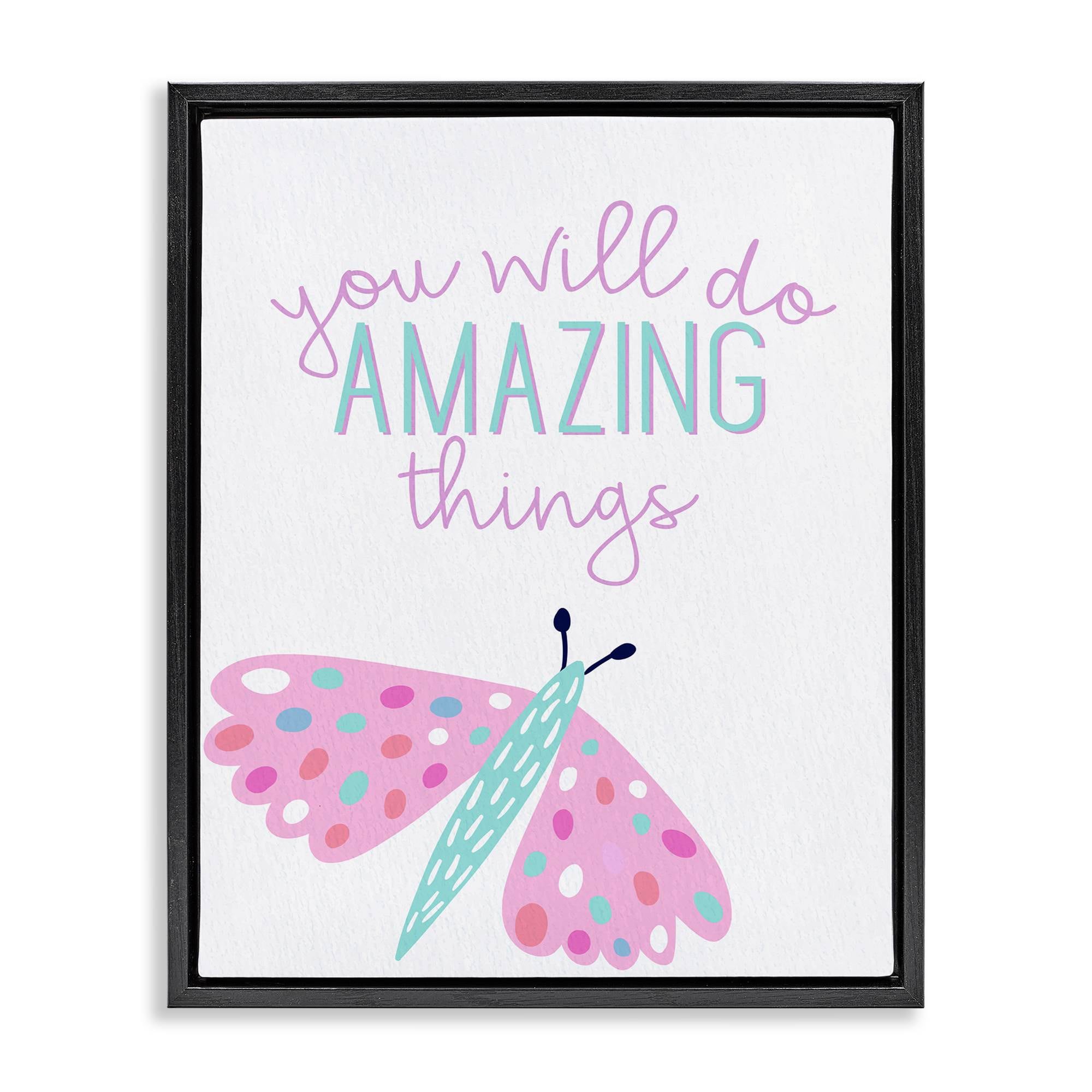 Stupell Industries BS-432-FFB-24X30 You Will Do Amazing Things Floating Frame design by Kim Allen