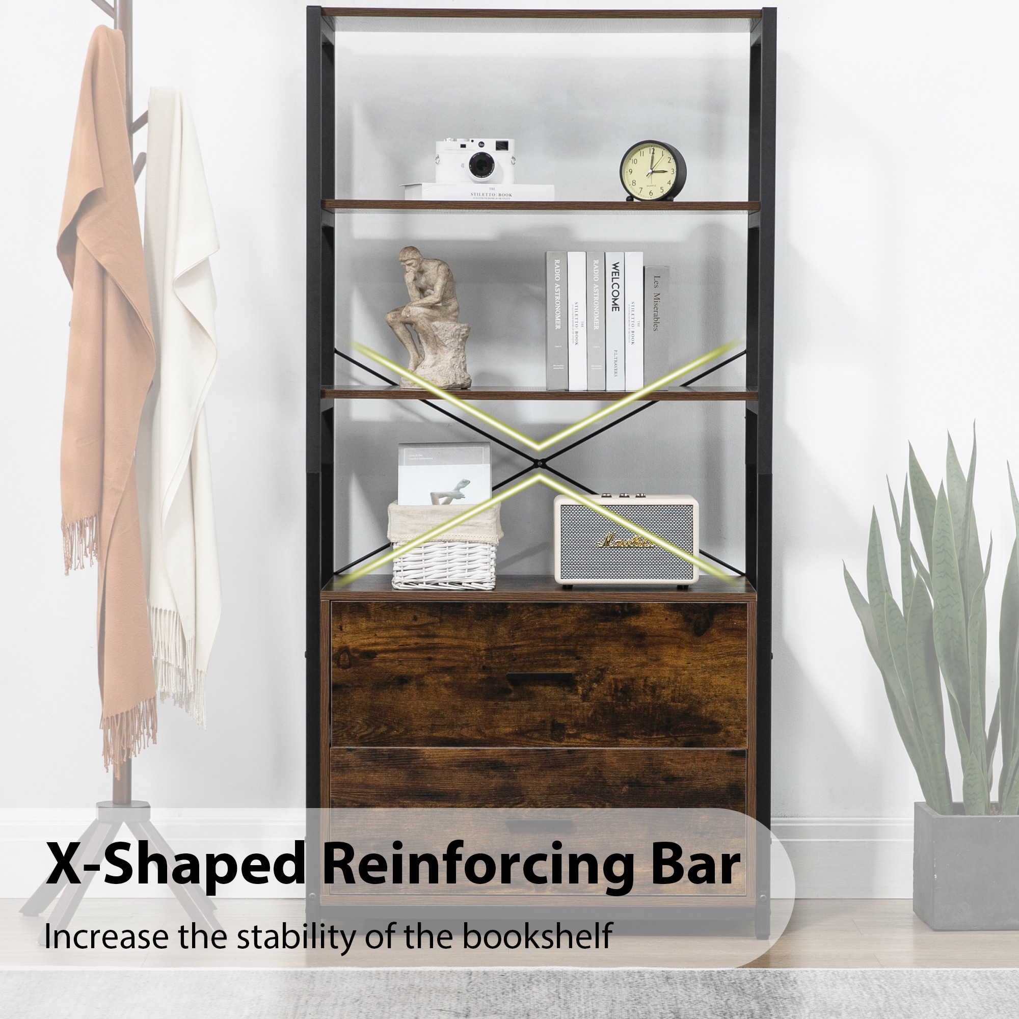 Kahomvis MIS-QPMSP-132 bookcases - View #6