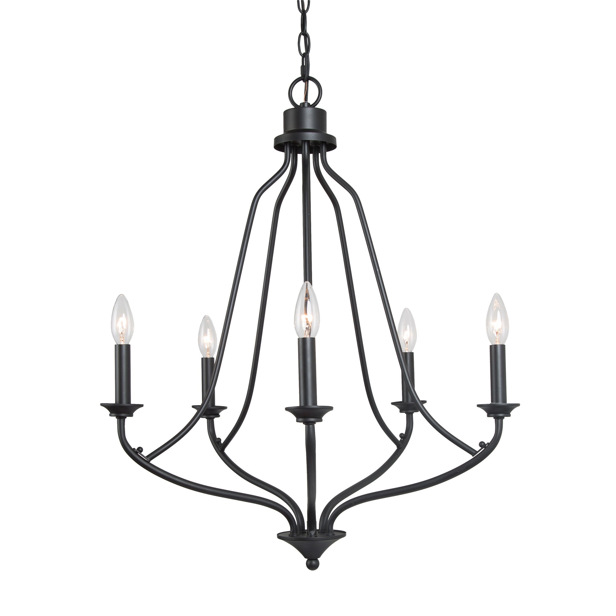 laluz black chandelier