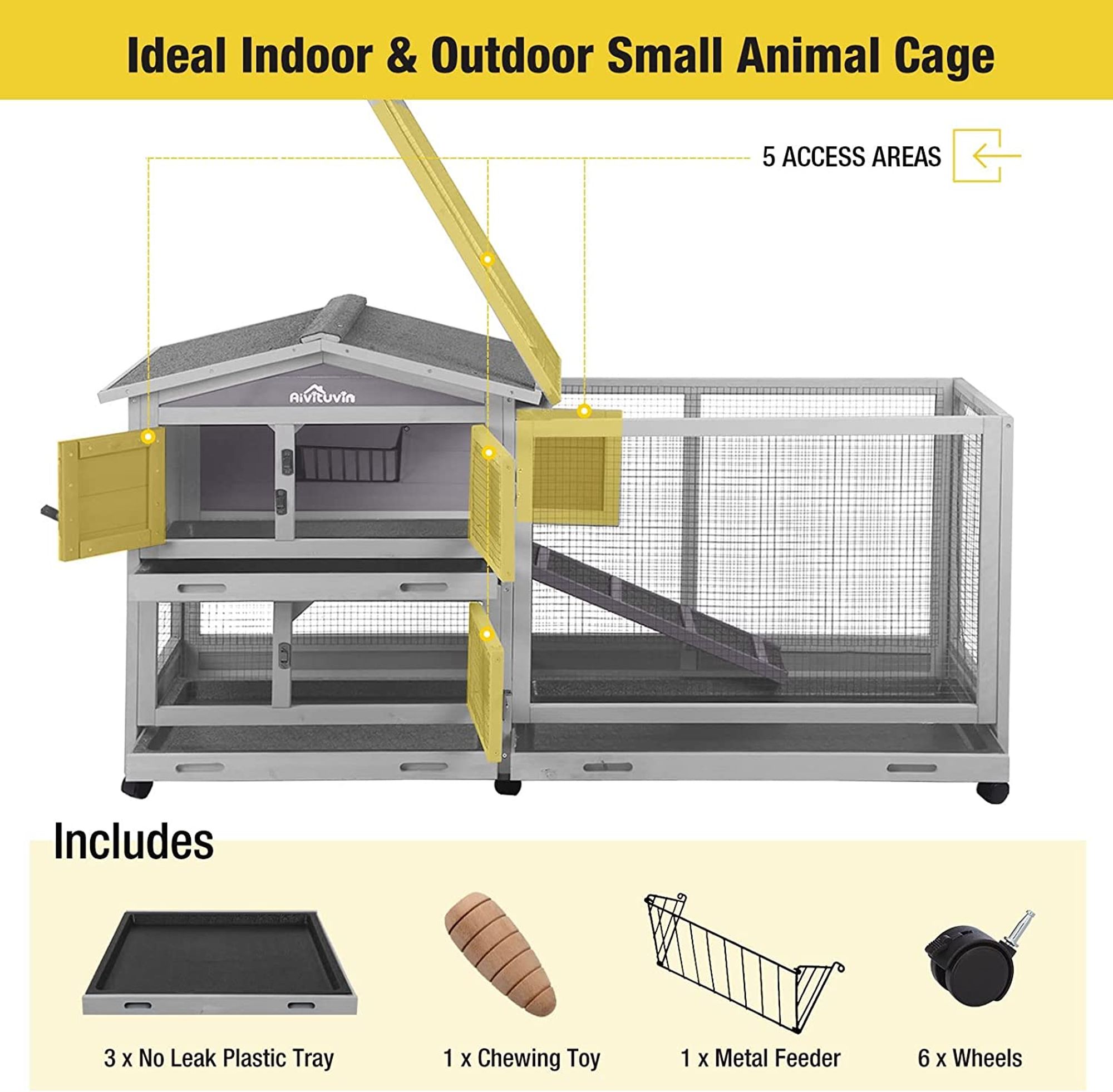 Aivituvin AIR19 Chicken-Coops-Rabbit-Hutches - View #5