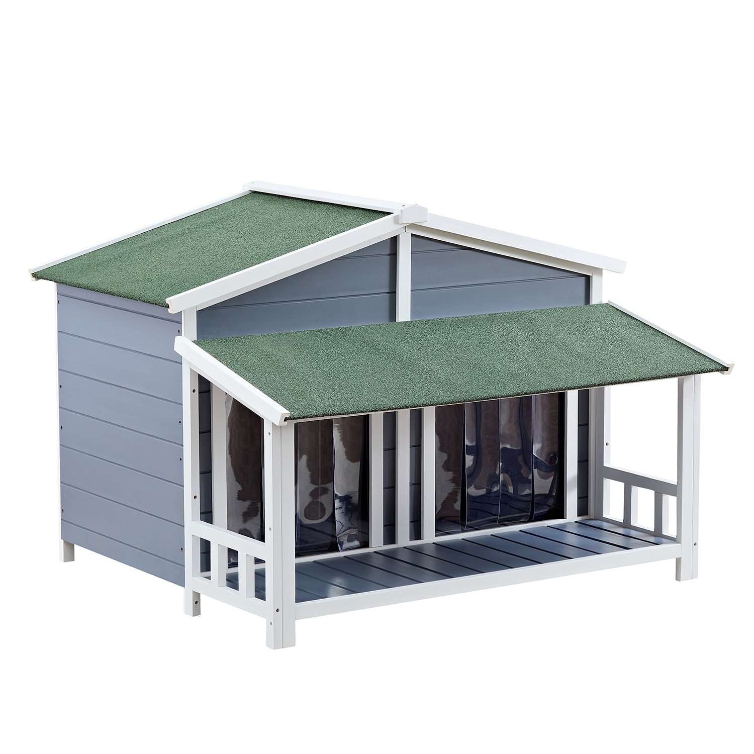 Mondawe MD-GO02AAB Wood Indoor/Outdoor Large Dog House